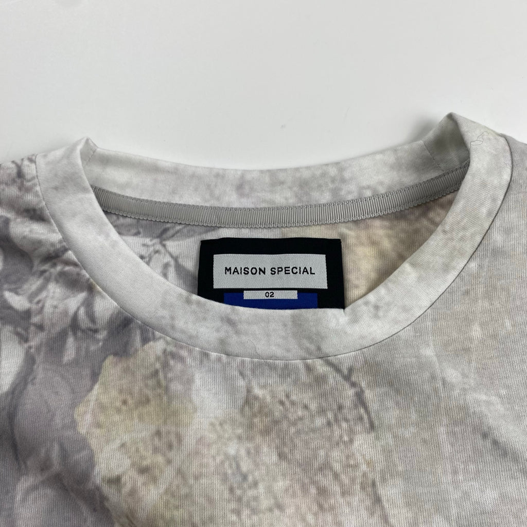 MAISON SPECIAL メゾンスペシャル / Abstract Prime-Over Crew Neck T-Shirt Tシャツ SIZE：2(L程度)