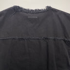MM6 MAISON MARGIELA エムエムシックス メゾンマルジェラ / フリンジデザイン デニムプルオーバー ブラック 参考定価：38,000+tax SIZE:36