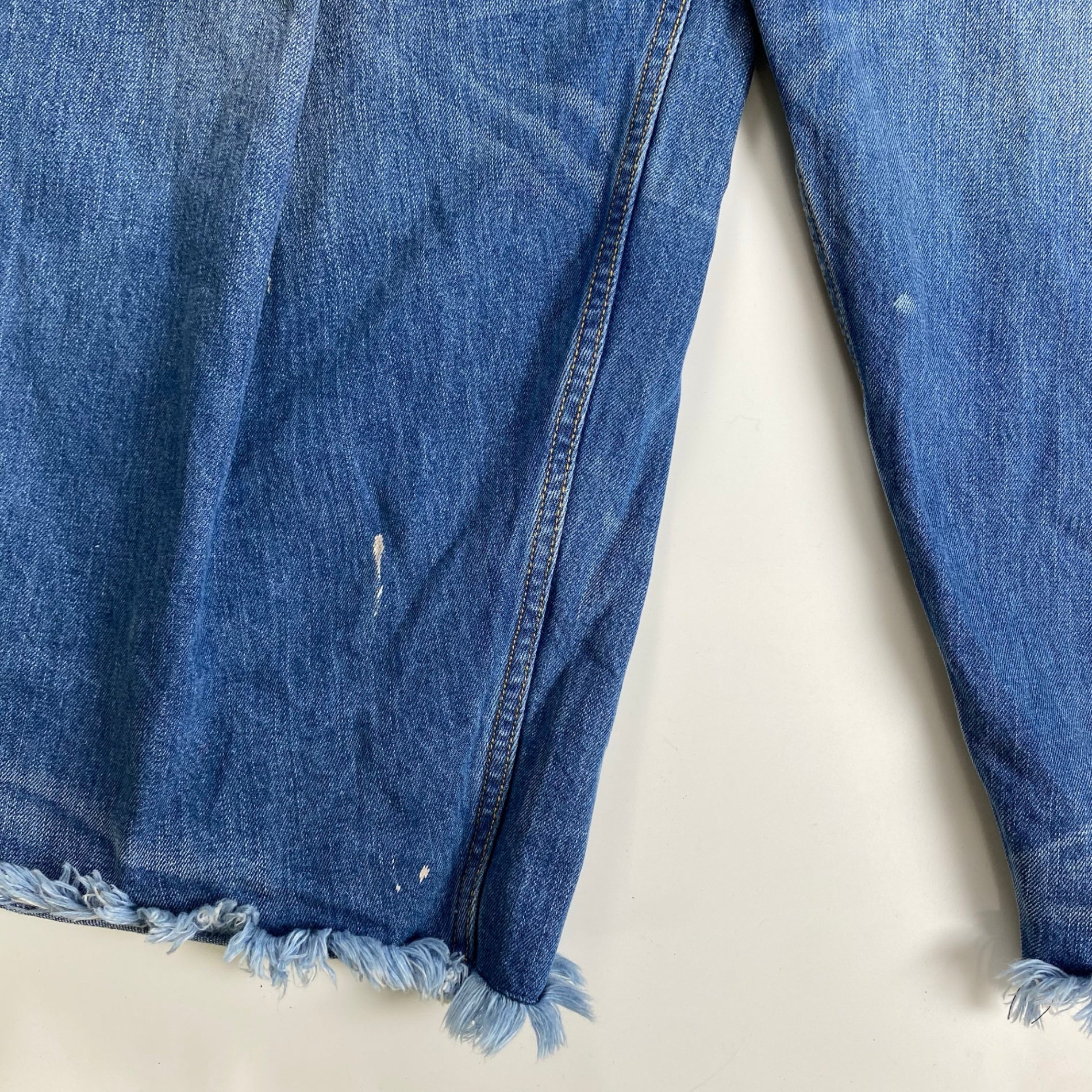 MAISON SPECIAL メゾンスペシャル / フォールドタックベルテッドハイパーワイドデニムパンツ 参考定価：19,800+tax SIZE:0