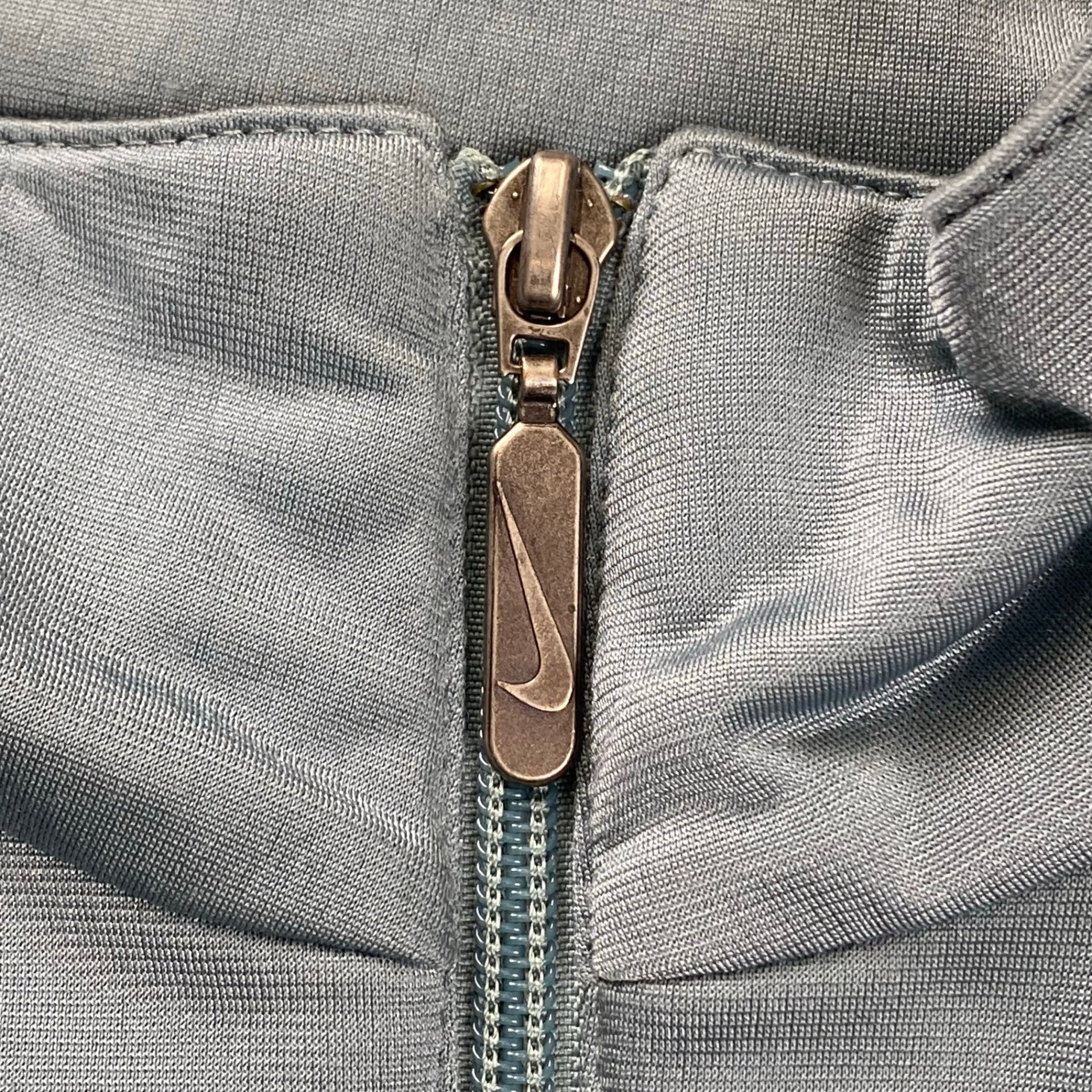 00's初頭 NIKE ナイキ / スモールスウォッシュ トラックジャケット グレー×ブラック SIZE:XL