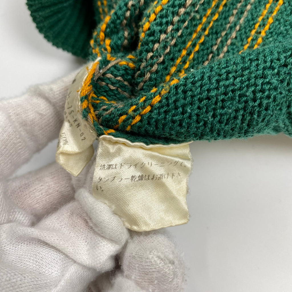 97SS UNDERCOVER アンダーカバー / アーカイブ エレファント期 エレファントニット グリーン×イエロー ユニセックス