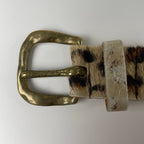 JUNYA WATANABE ジュンヤワタナベ / ハラコレザーベルト 全長113cm 10穴 76-99cm