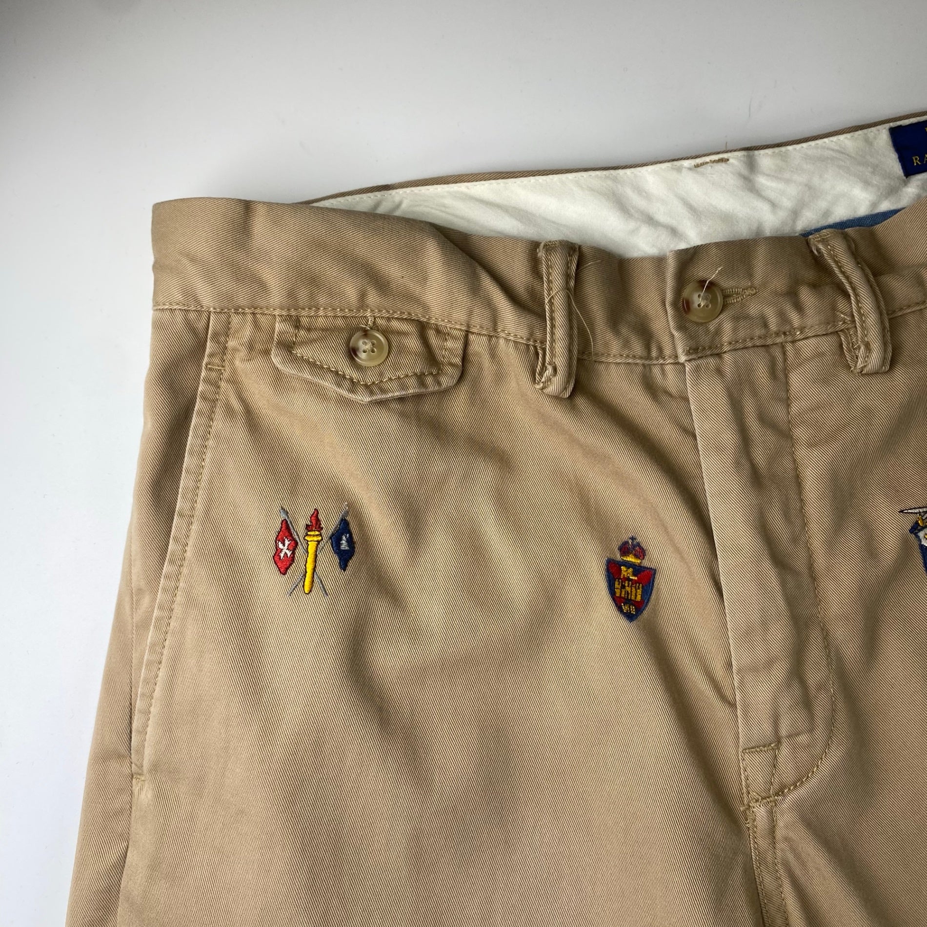 POLO RALPH LAUREN ポロラルフローレン / エンブレム刺繍 5ポケット チノ ポニー刺繍 SIZE:W29 L32