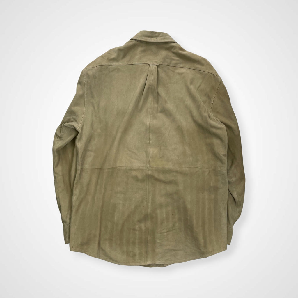 VINTAGE ヴィンテージ FACONNABLE / 古着 ゴートレザーシャツ ボタンダウン SIZE:L