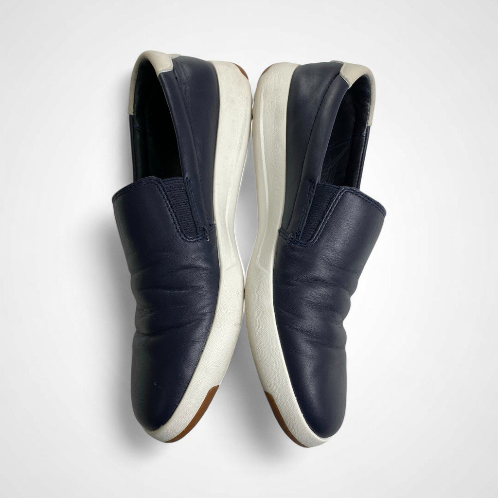 COLE HAAN コールハーン / レザースリッポン GRANDPRO ダークネイビー 参考定価：28,000程度 SIZE:7(24.5cm程度)