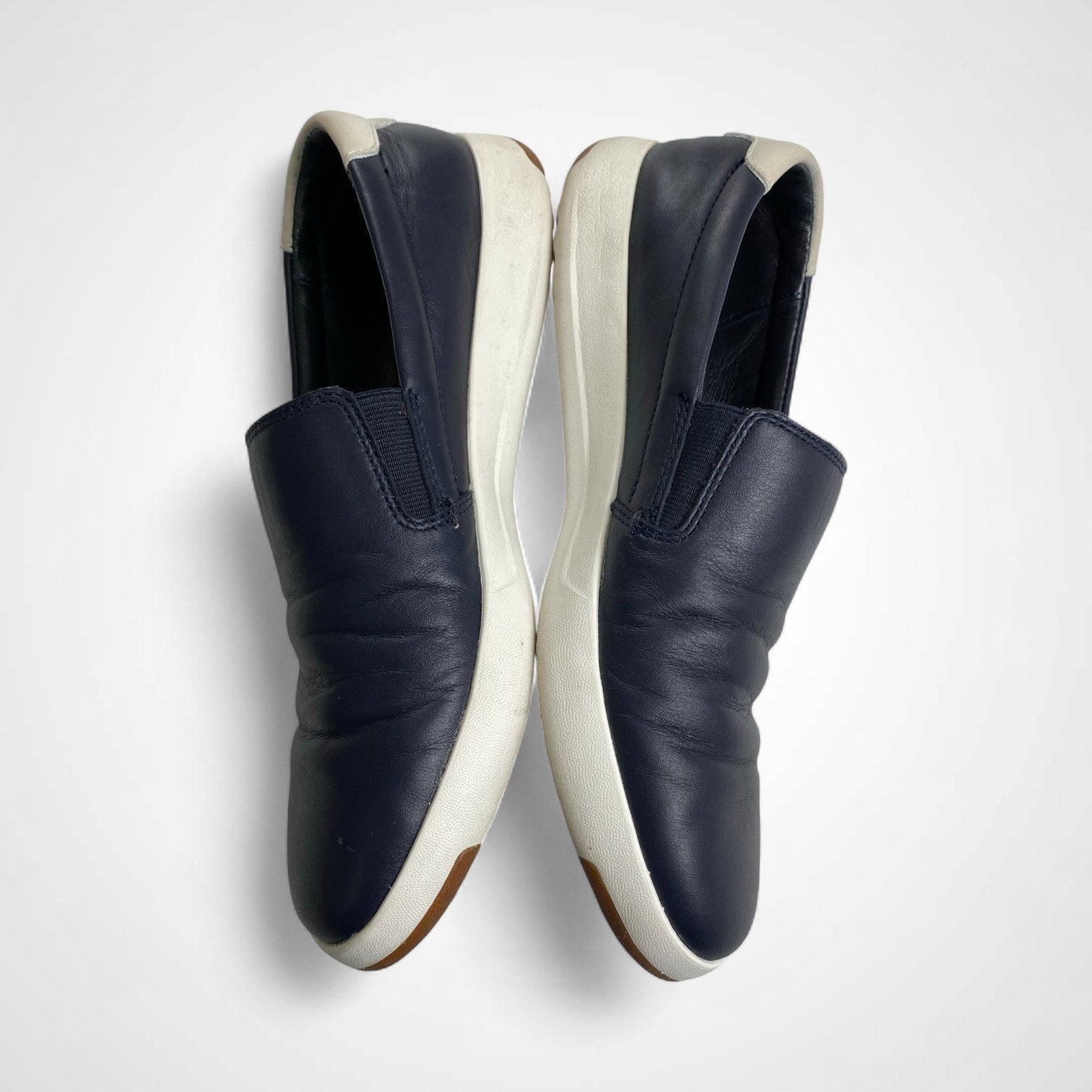 COLE HAAN コールハーン / レザースリッポン GRANDPRO ダークネイビー 参考定価：28,000程度 SIZE:7(24.5cm程度)