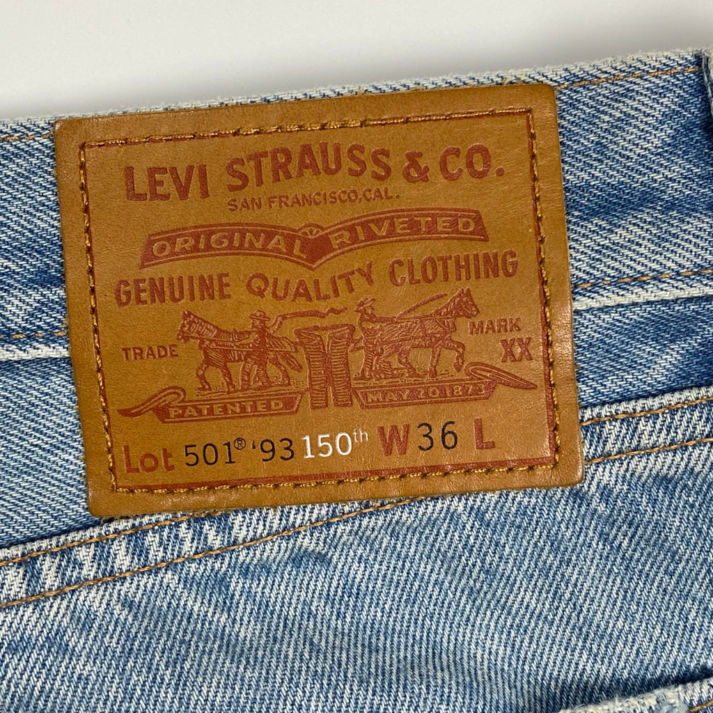 Levi's リーバイス / 150周年記念 もんぺ 刺し子 ハーフデニムパンツ パッチワーク SIZE:W36