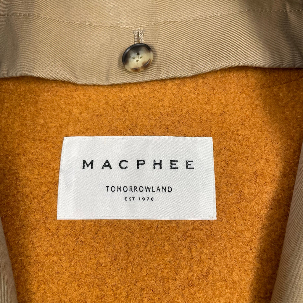 MACPHEE マカフィー / コットンギャバジントレンチコート 未使用品 参考定価：63,000+tax SIZE:34