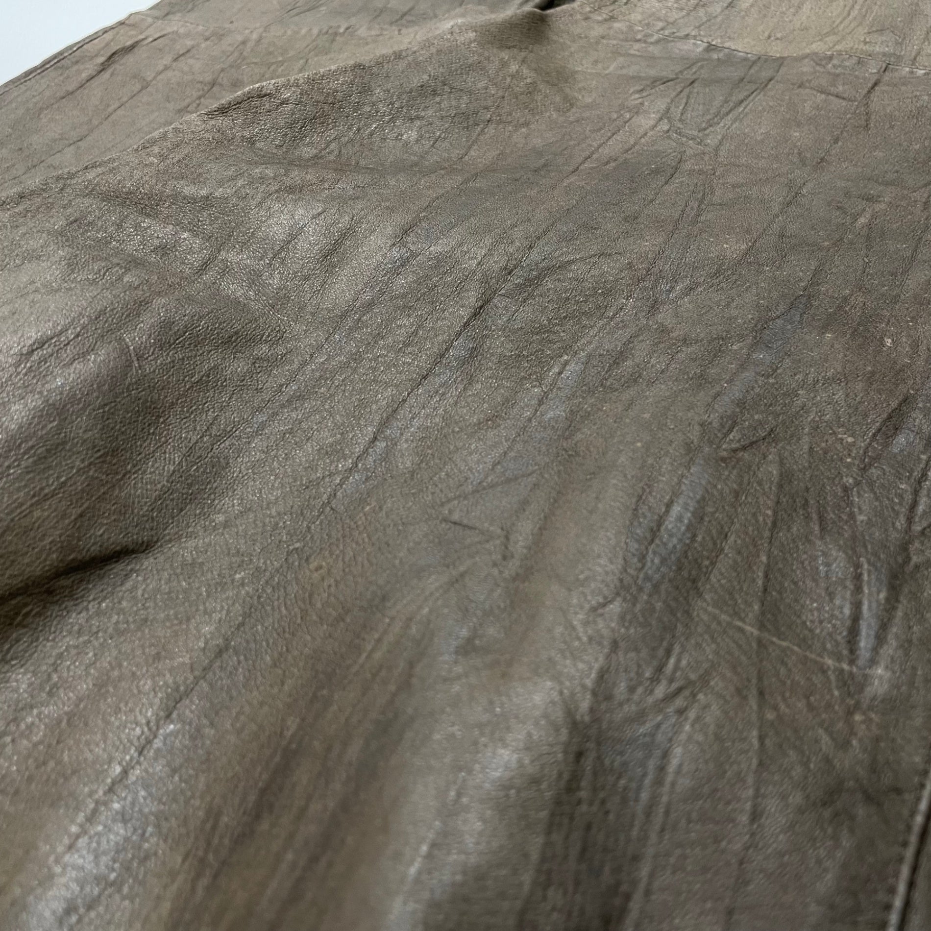 VINTAGE ヴィンテージ / 〈JEAN PIERRE MICHELET〉 再構築デザインストライプレザーパンツ SIZE：42