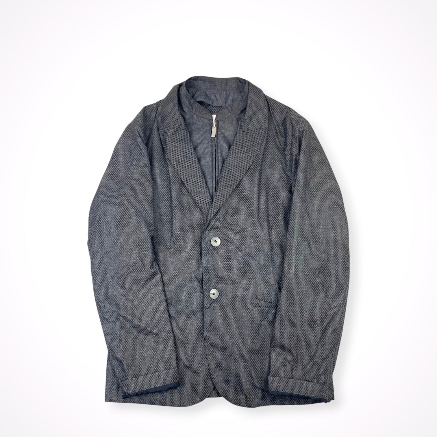 ARMANI collezioni / レイヤードデザインアンコンジャケット 参考定価：160,000程度 SIZE:46
