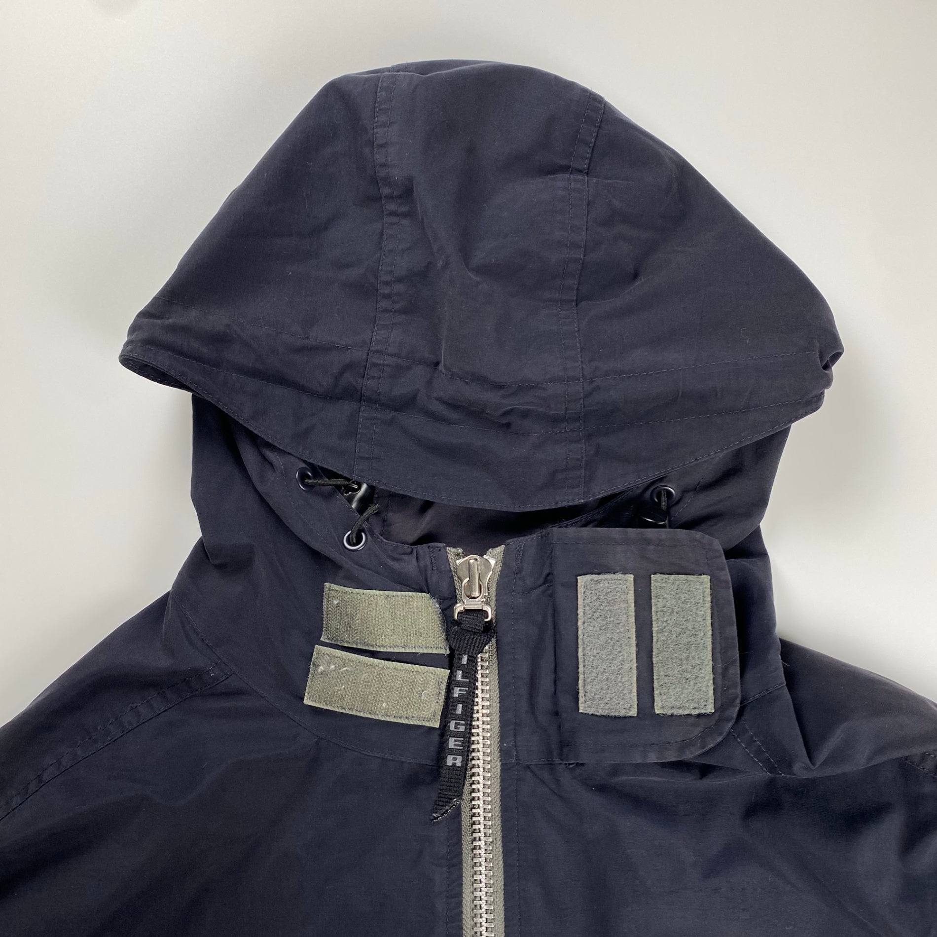 【LIMITTED ISSUE】 VINTAGE 90-00s TOMMY HILFIGER トミーヒルフィガー / COTTON NYLON TECH JACKET タクティカル ミリタリー フライトジャケット SIZE:L