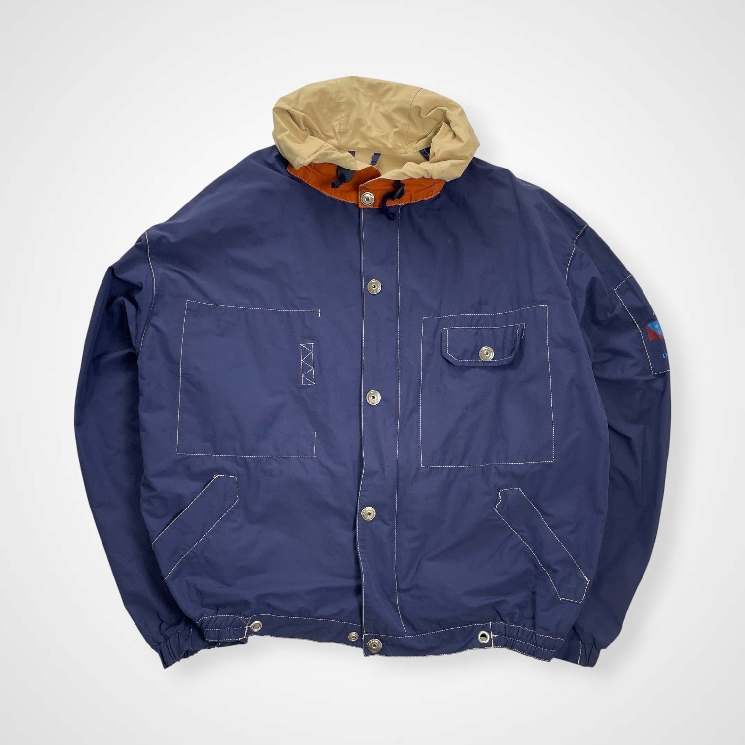 EURO VINTAGE ユーロヴィンテージ AMERICA TRADITIONAL YACHTING / 短丈 セーリングジャケット イタリア製 SIZE:50