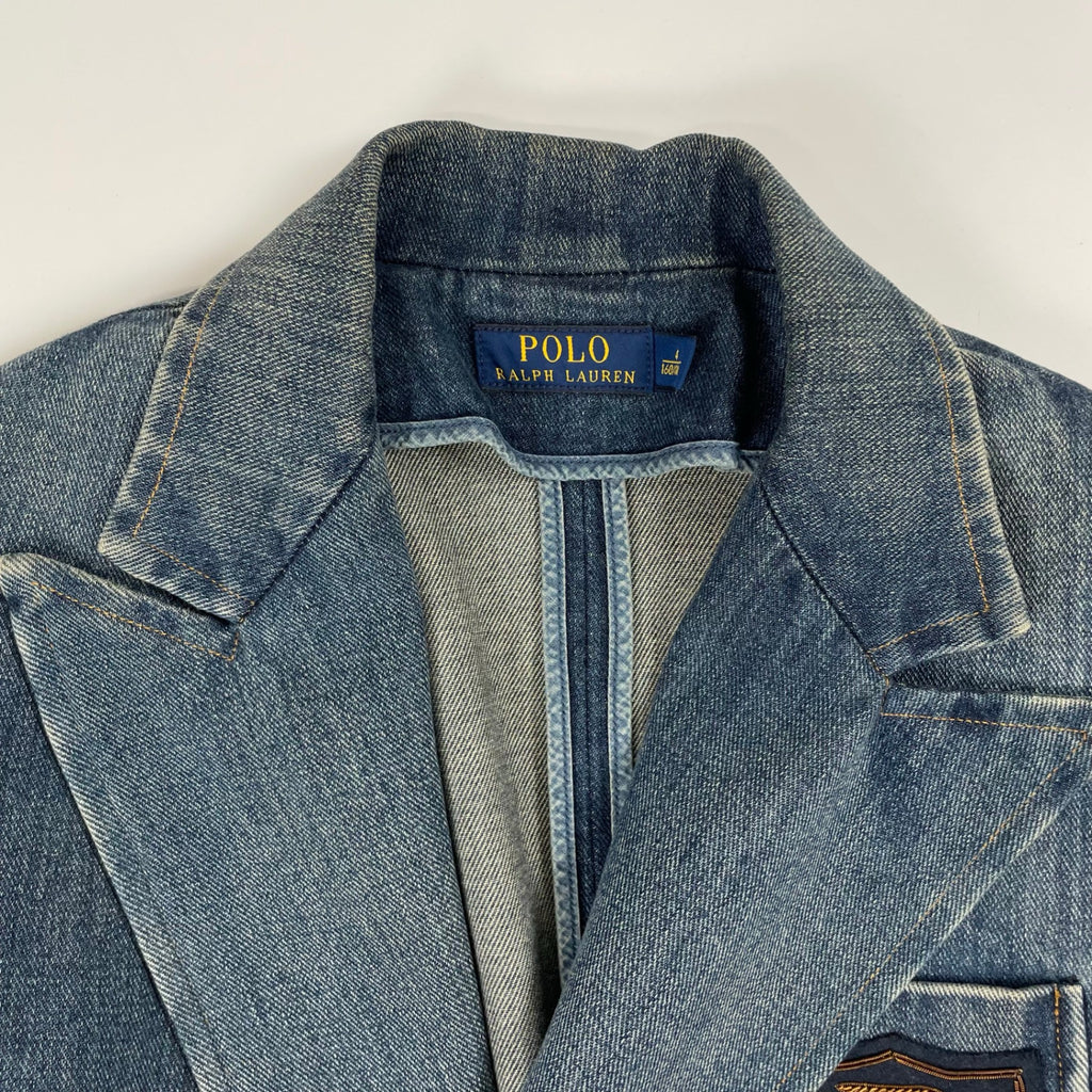POLO RALPH LAUREN / ダブルブレストデニムブレザー 参考定価：60,000程度 SIZE:4