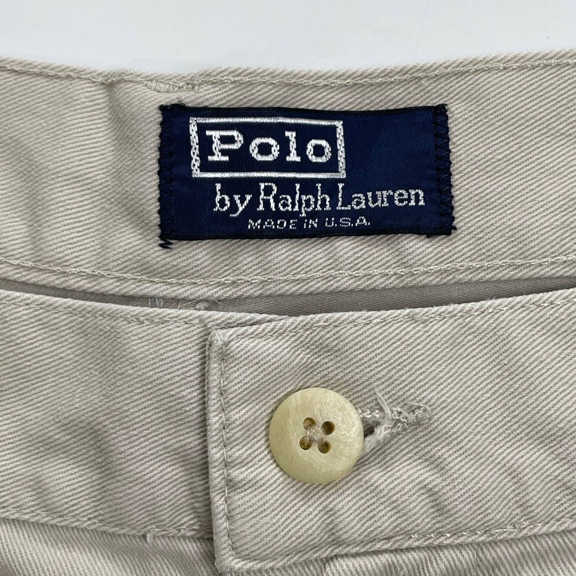 Polo by Ralph Lauren ポロ バイ ラルフローレン / 初期タグ ポロチノ 2タックショーツ USA製 SIZE：94