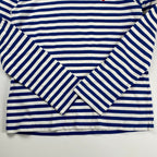 PLAY COMME des GARCONS プレイ コムデギャルソン / ハート ボーダー 長袖Tシャツ カットソー ホワイト ブルー SIZE：M