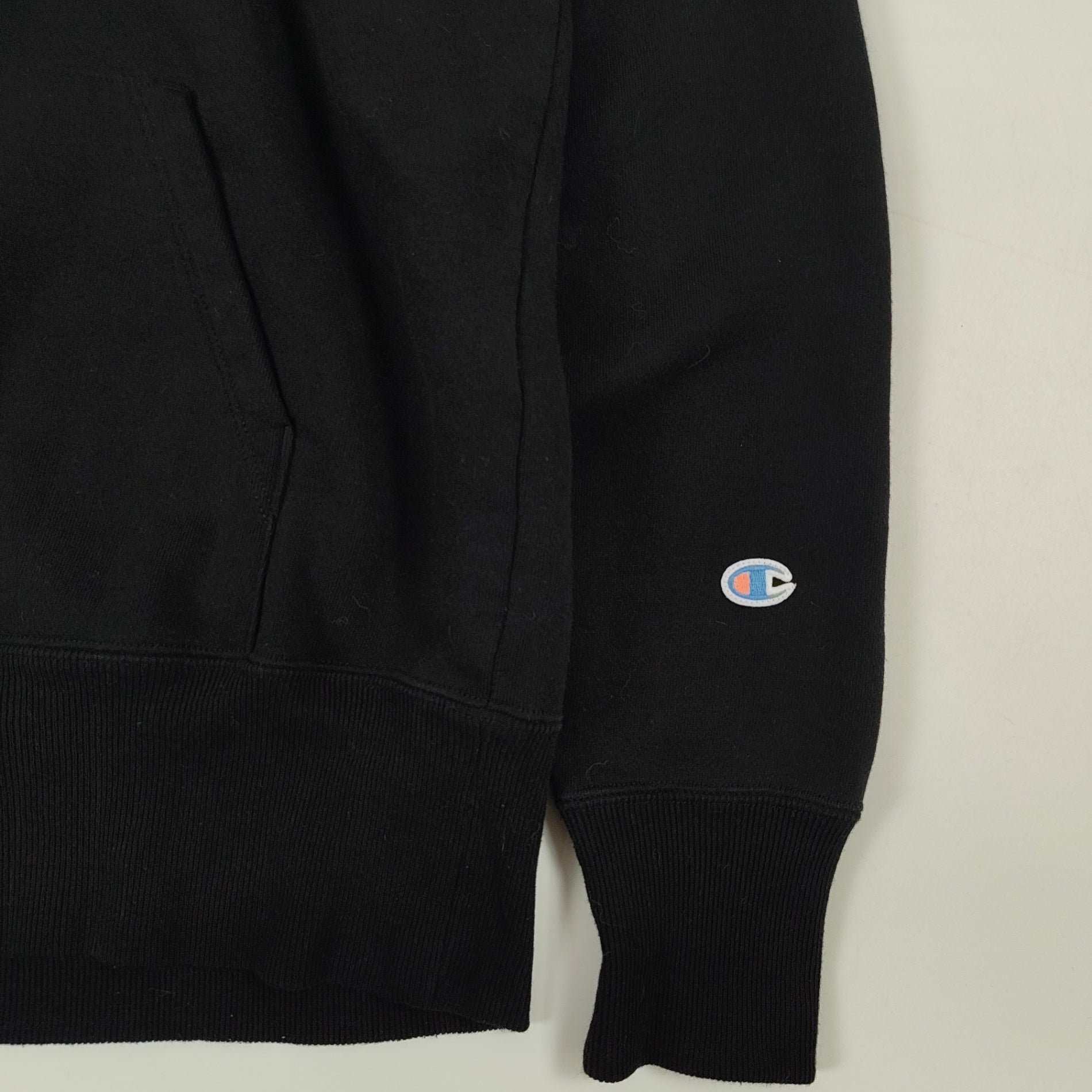 Champion / ランタグ復刻 後付けフーディー ブラック SIZE:L
