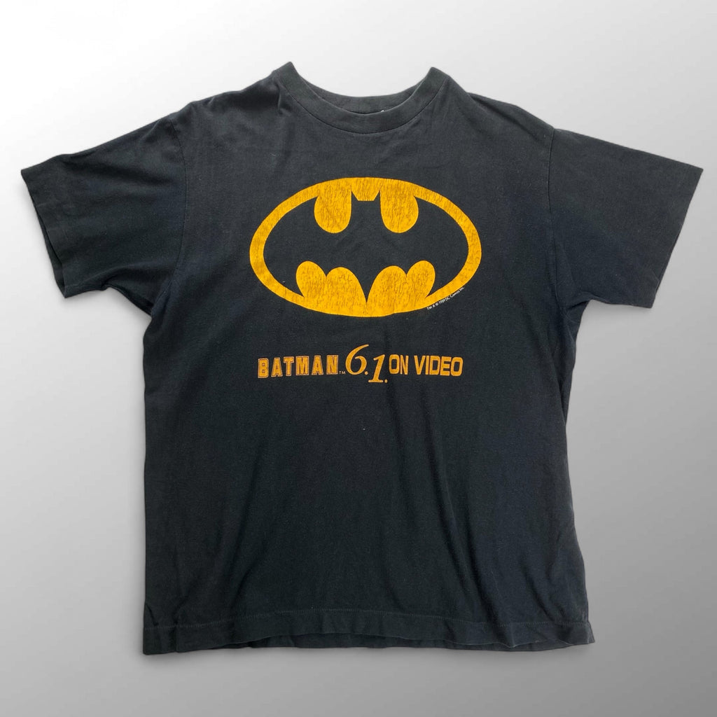 89年 BATMAN バットマン / ヴィンテージ 89年ビデオ発売記念 Tシャツ SIZE：M程度
