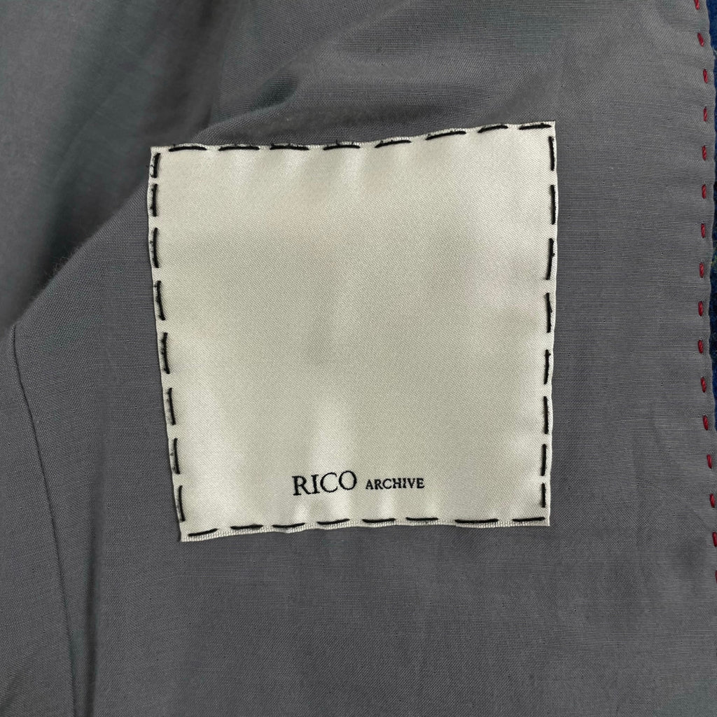 RICO ARCHIVE リコ アーカイブ / アーカイブチェックレザーライダース SIZE:M