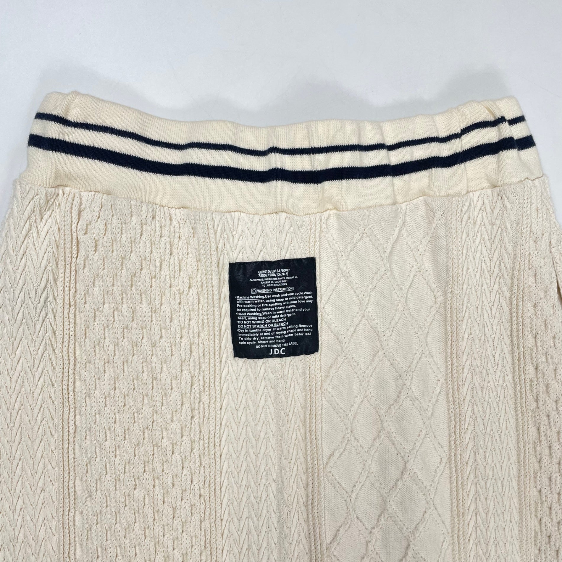 JUDDY CORN / 変わり編みニットスカート 未使用品 参考定価：25,800+tax SIZE:FREE