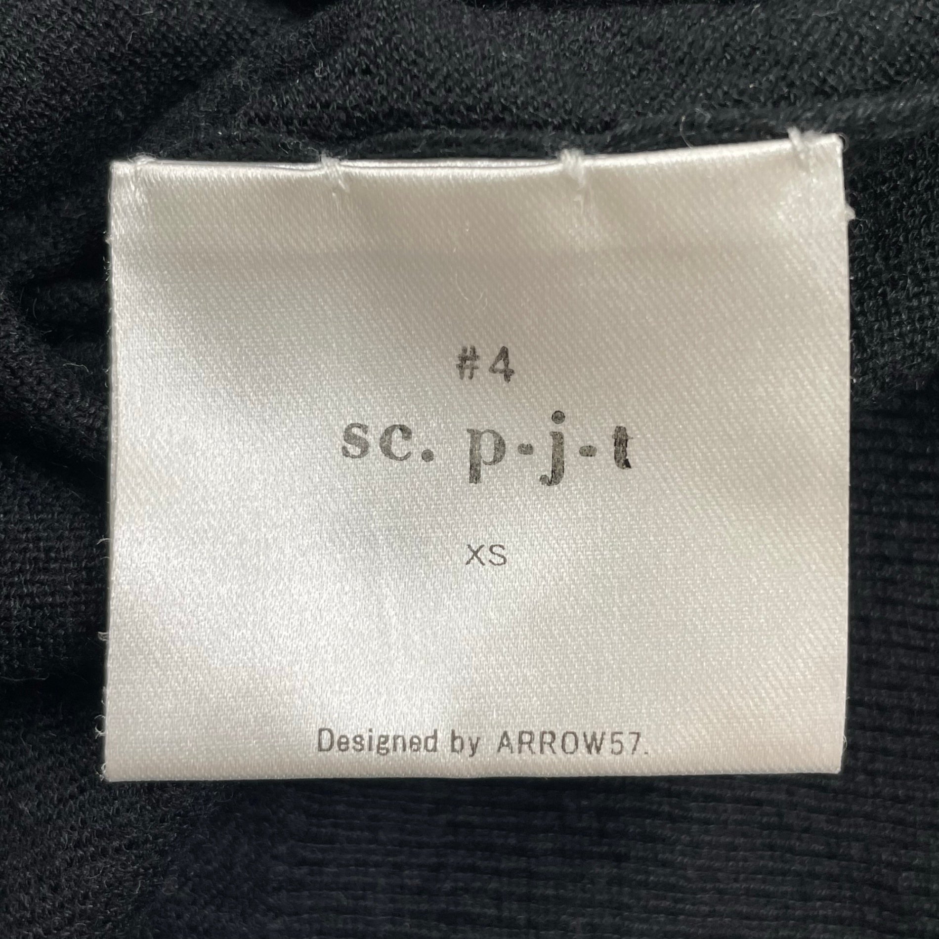 ARROW57 / 田中さんのセーター sc.p-j-t シルクカシミヤニット ブラック SIZE:XS