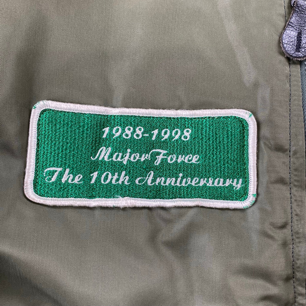 藤原ヒロシ MAJOR FORCE メジャーフォース / 10th Anniversary MA-1 ジャケット SIZE:medium-tall