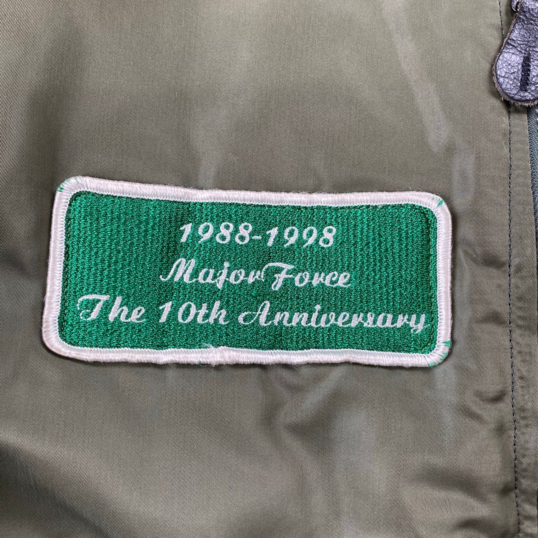 藤原ヒロシ MAJOR FORCE メジャーフォース / 10th Anniversary MA-1 ジャケット SIZE:medium-tall