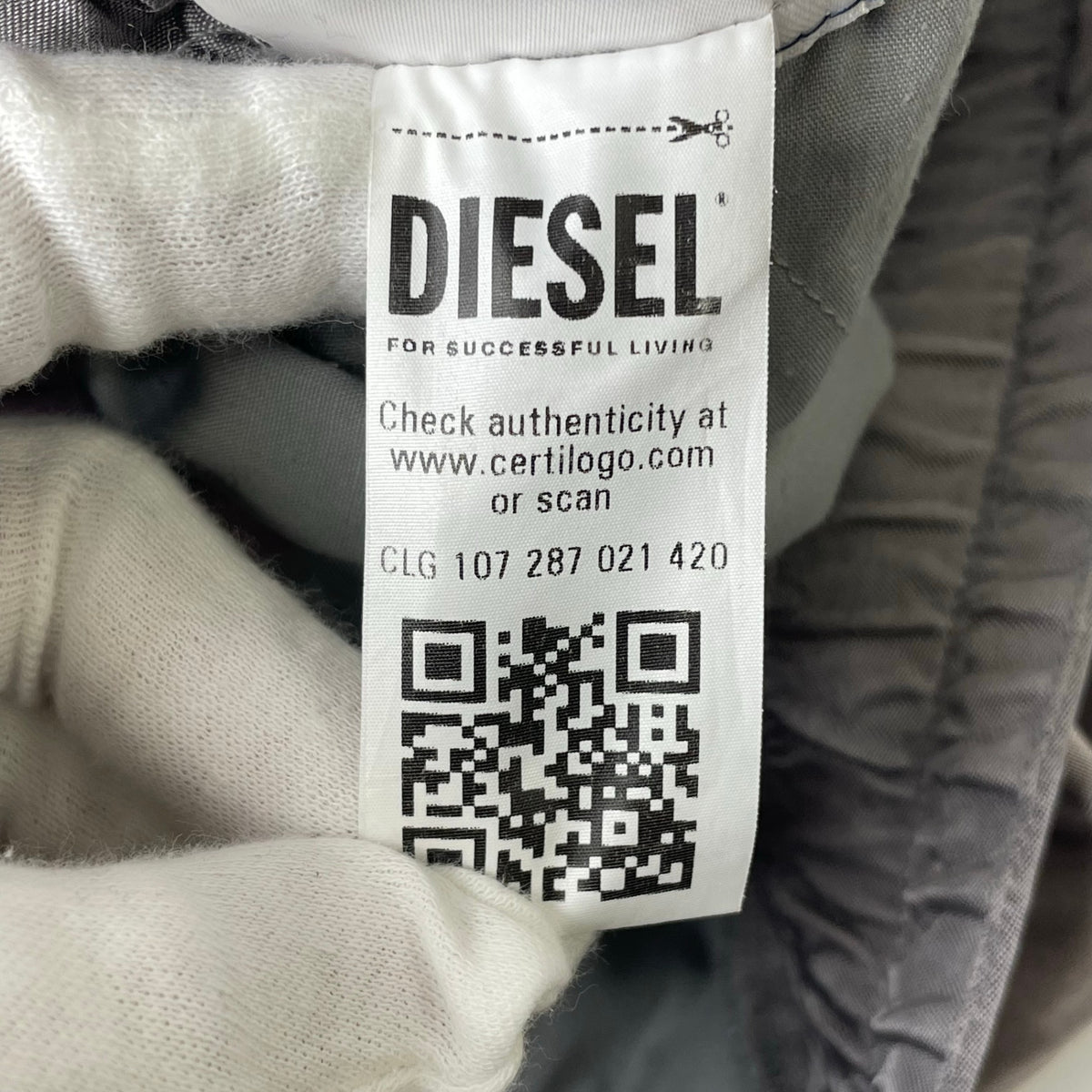 DIESEL / P-Marty Oversized Satin Cargo Pants 参考定価：55,000+tax SIZE:46