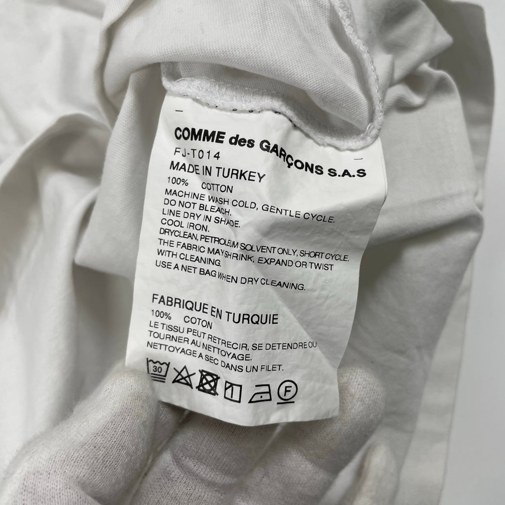 COMME des GARCONS SHIRT コムデギャルソンシャツ / メニーポケットTEE ホワイト 参考定価：20,000程度 SIZE：S