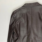 DKNY ダナキャラン ニューヨーク / VINTAGEラムレザージャケット ブラウン SIZE:4