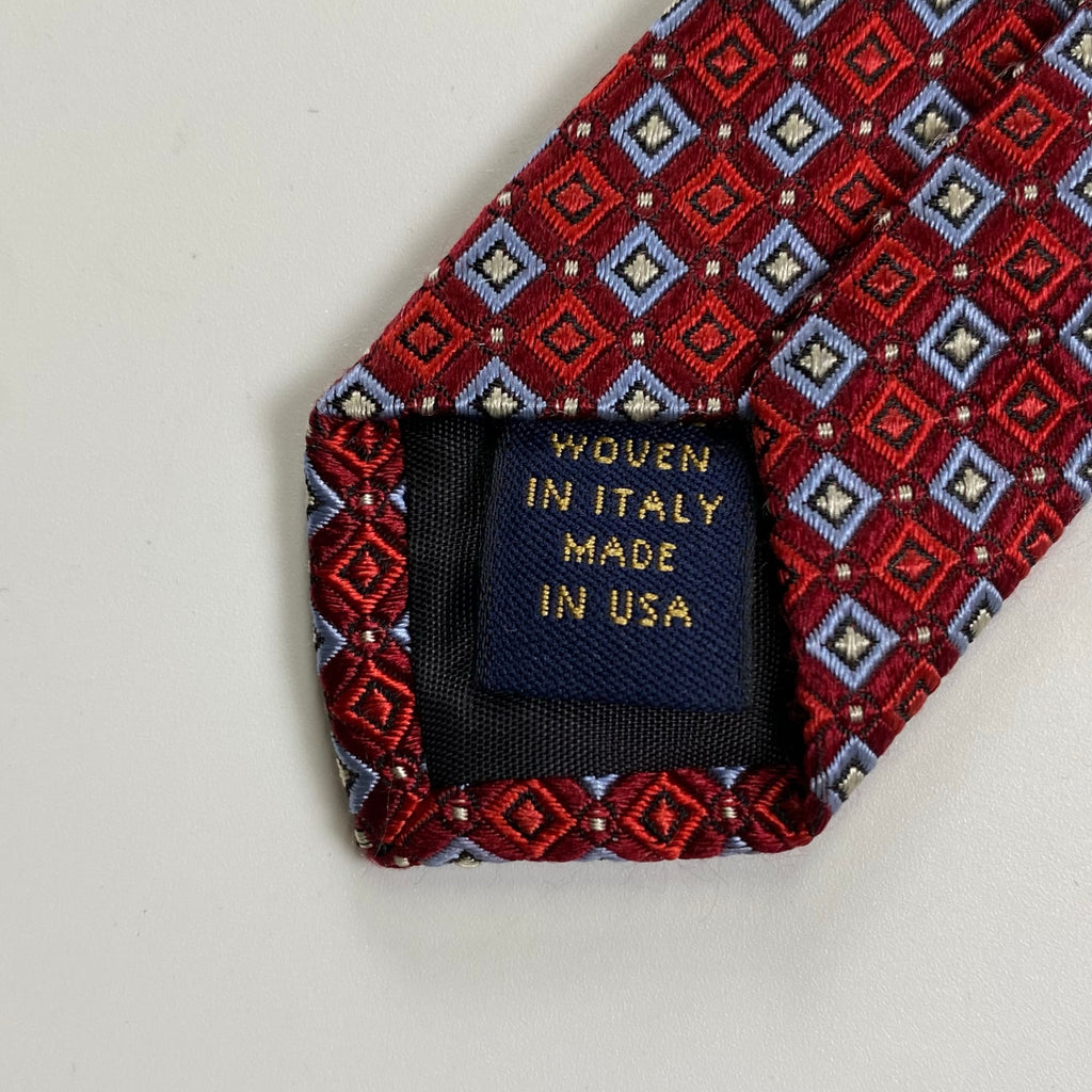 Brooks Brothers ブルックスブラザーズ / 総柄ネクタイ ピュアシルク MADE IN USA 大剣幅：9.5cm