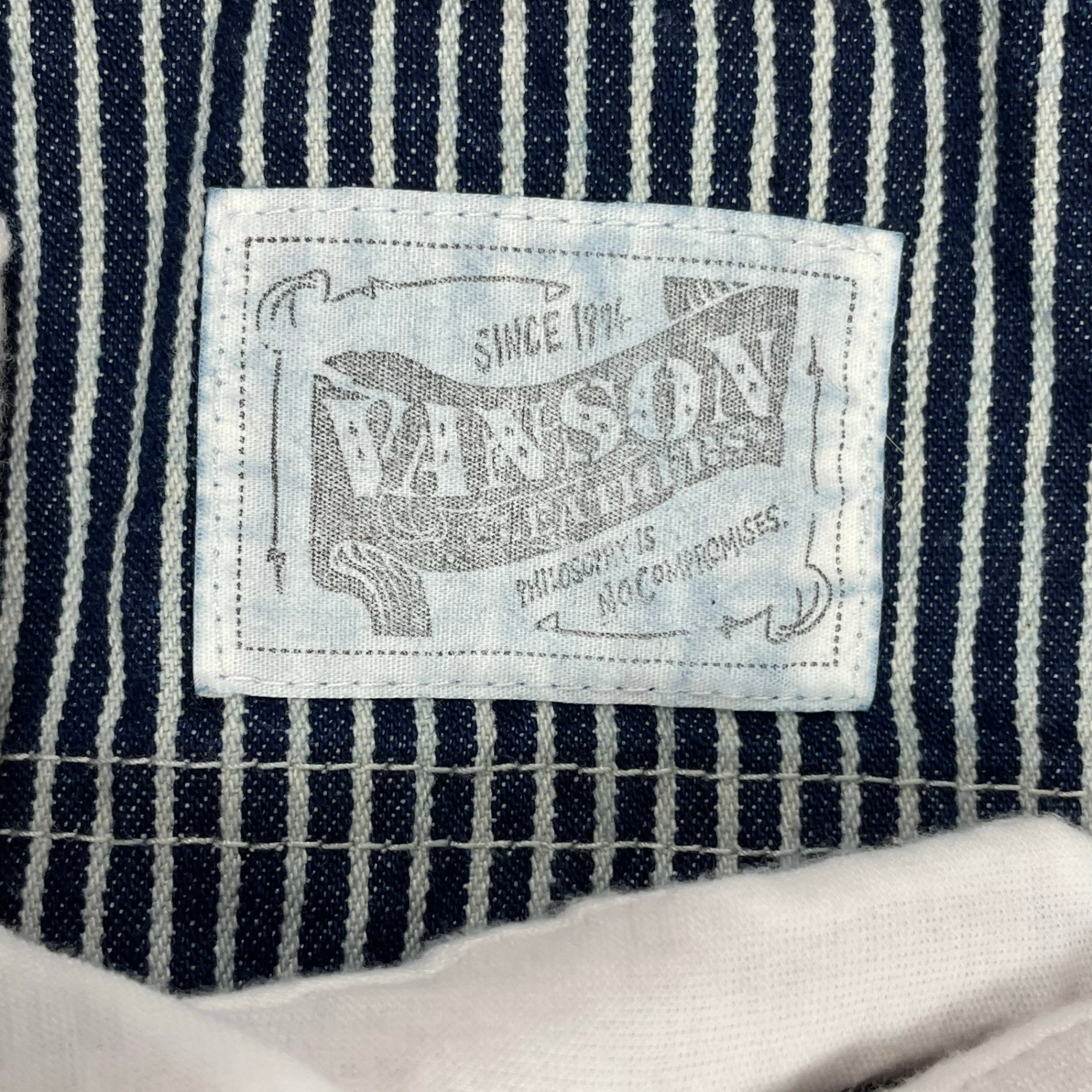vanson / ヒッコリーイージーパンツ 未使用品 SIZE:L