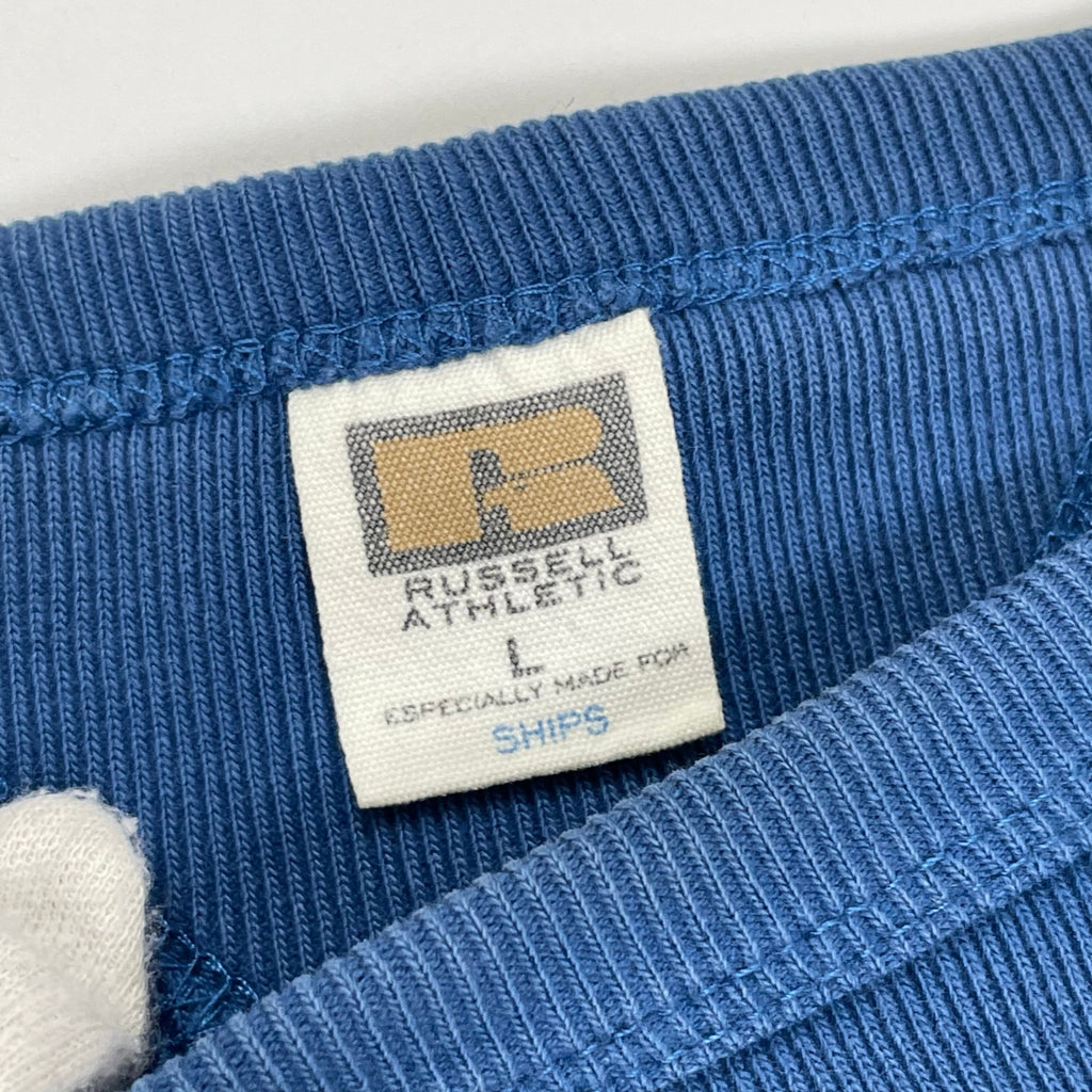 RUSSELL ATHLETIC × SHIPS ラッセルアスレチック シップス / 復刻ガゼットスウェット ブルー SIZE：L