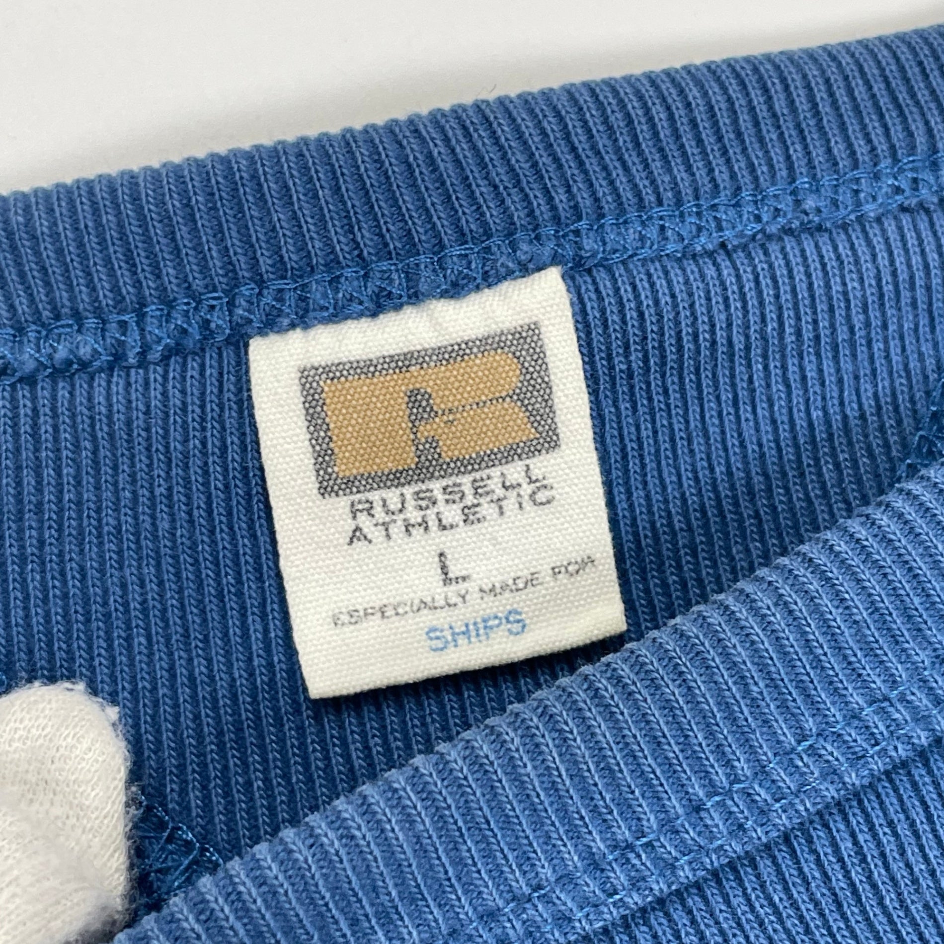 RUSSELL ATHLETIC × SHIPS ラッセルアスレチック シップス / 復刻ガゼットスウェット ブルー SIZE：L