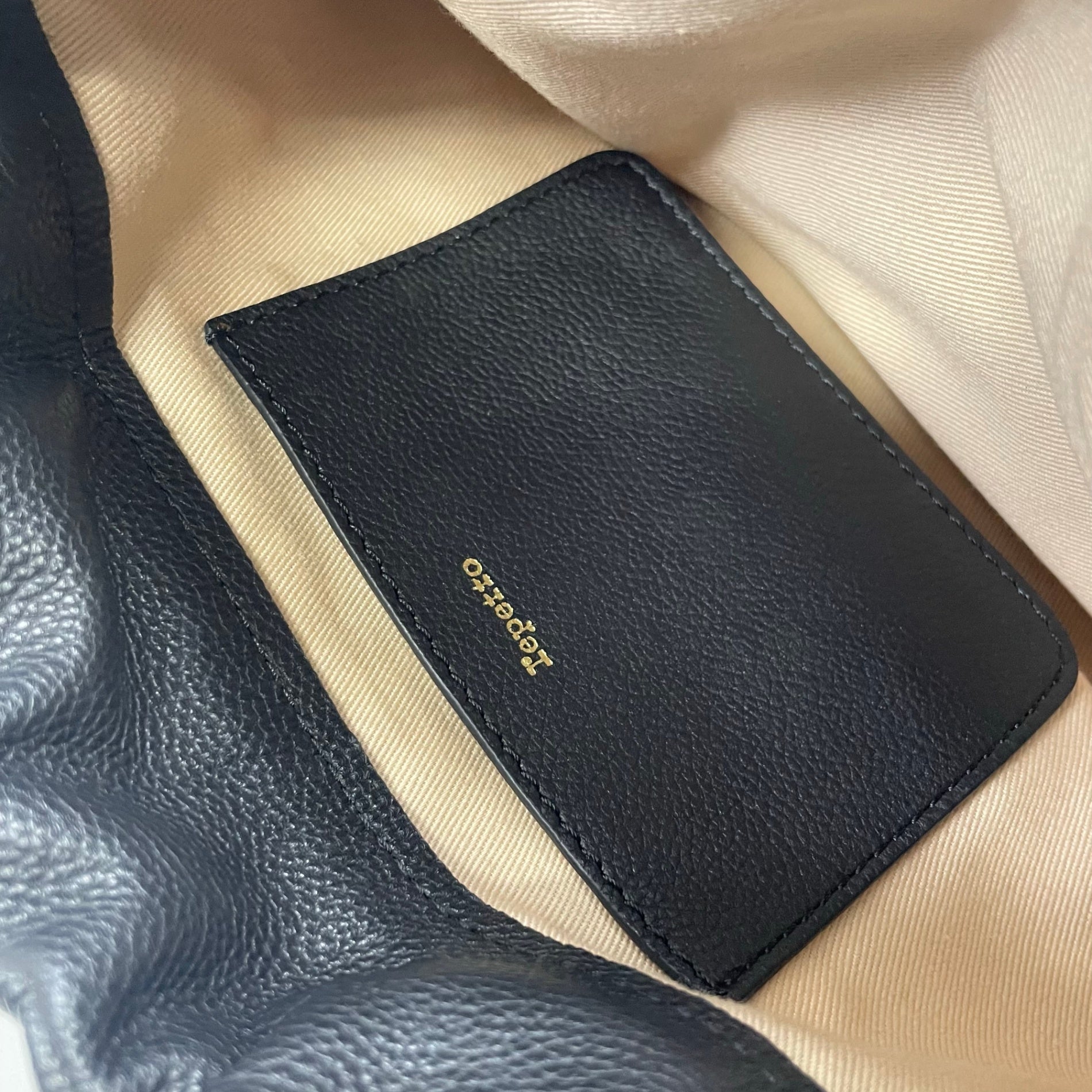 repetto レペット / 巾着レザーショルダーバッグ 70周年 参考定価：56,000+tax