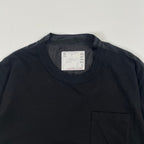 sacai / ゼブラ柄切替ポケットTシャツ 参考定価：45,000程度 SIZE:2