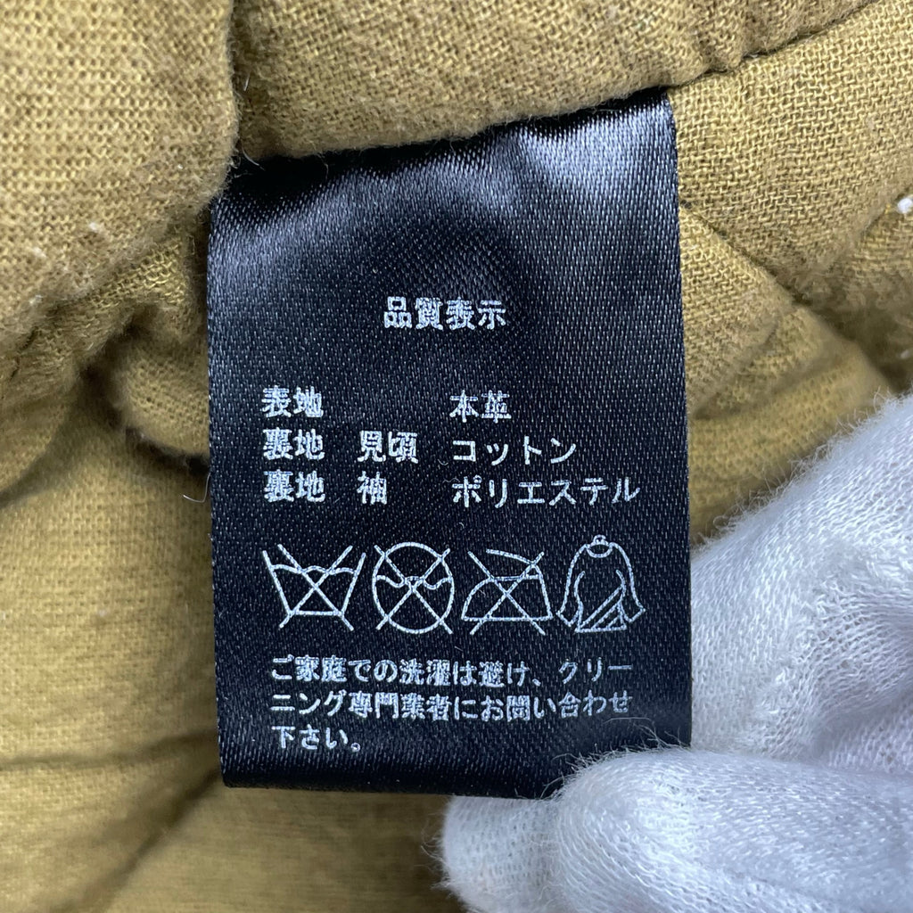 Dress hippy ドレスヒッピー / Leather Pea Coat ダブルブレストレザージャケット 参考定価：65,000程度 SIZE:S