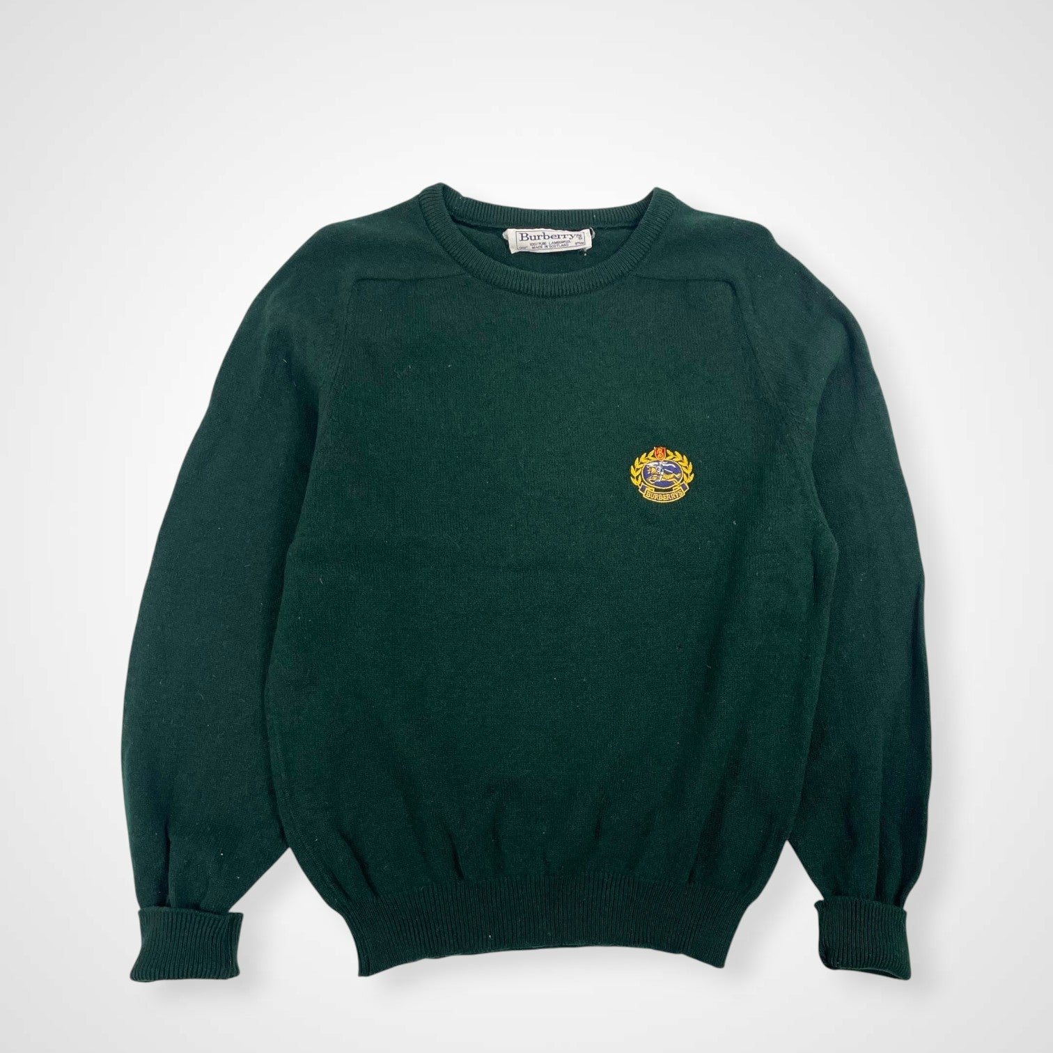 Burberry's バーバリーズ / ヴィンテージエンブレムニット スコットランド製 SIZE：38