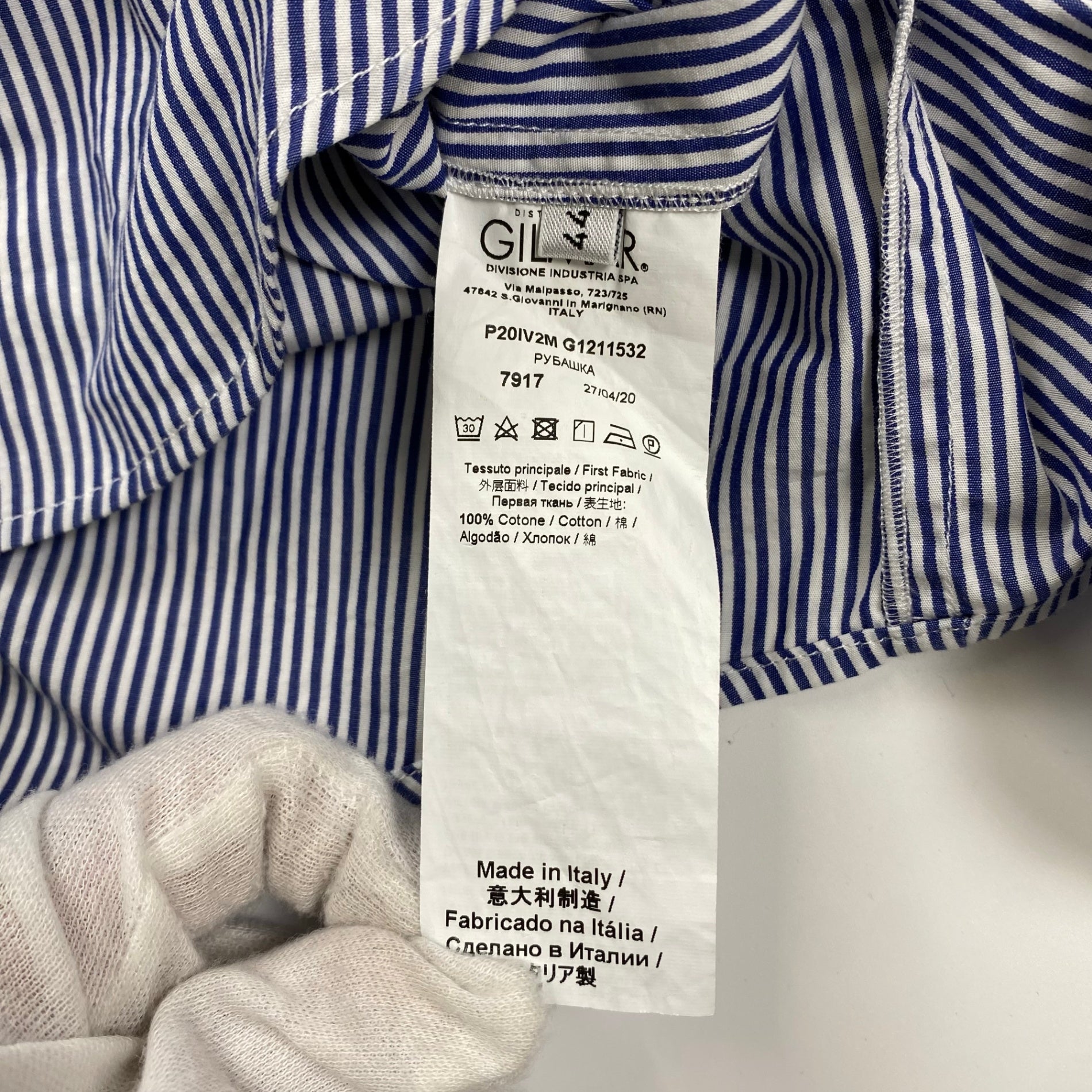 VIVETTA ヴィヴェッタ / フリルストライプシャツ ブラウス 参考定価：50,000程度 SIZE：44