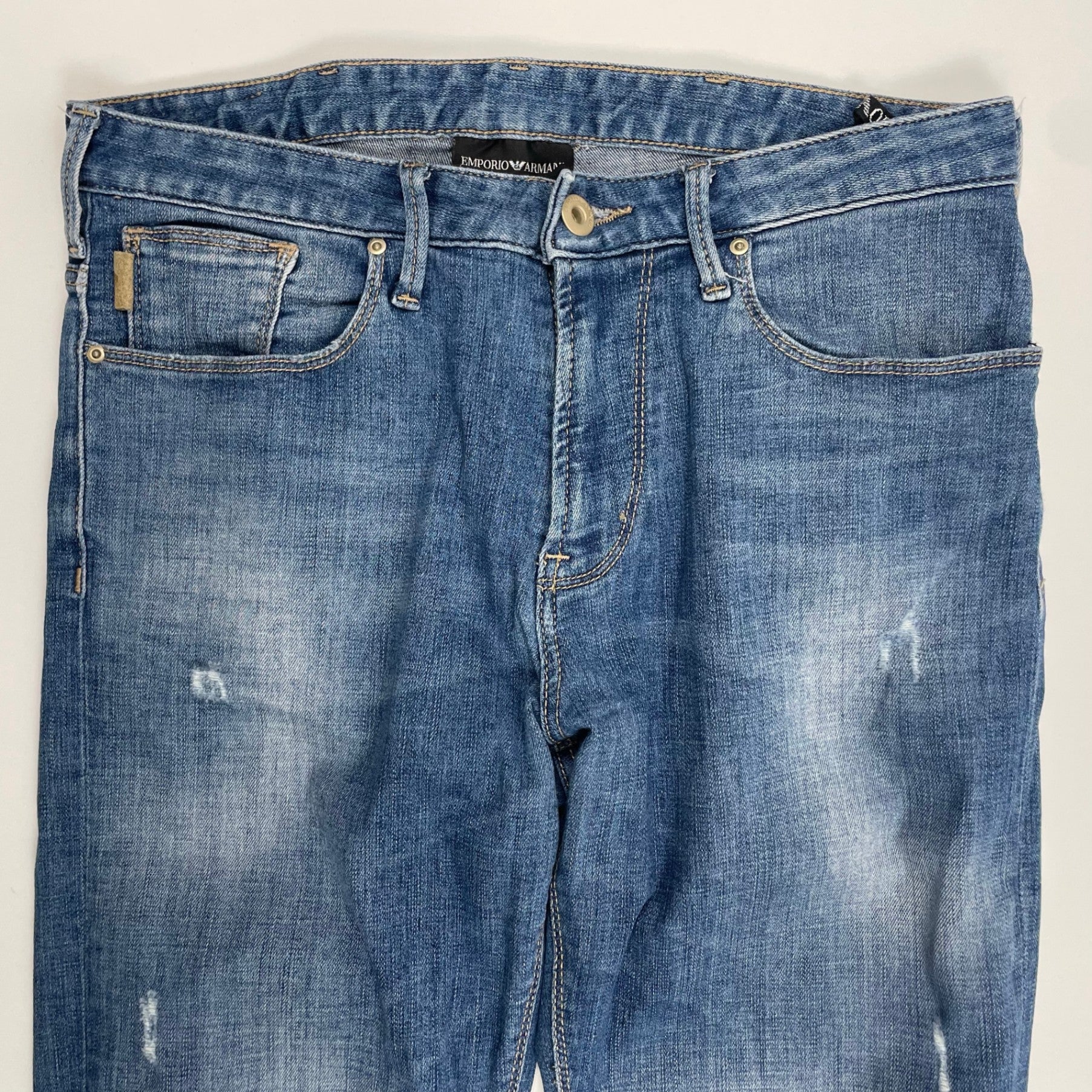 EMPORIO ARMANI エンポリオ アルマーニ / ダメージ加工デニムパンツ 参考定価：42,000程度 SIZE:W29 L32
