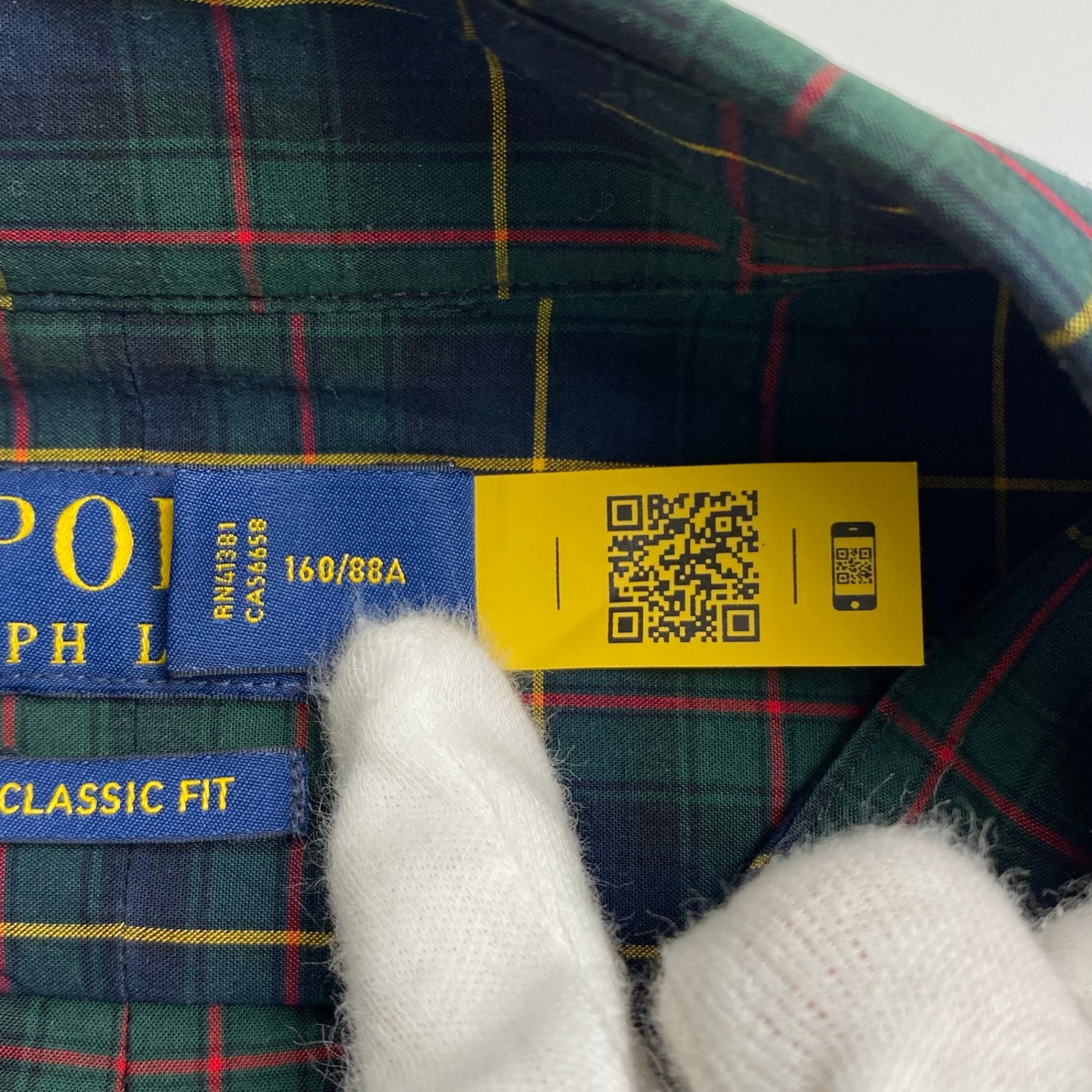 POLO RALPH LAUREN ポロ ラルフローレン / ボタンダウンシャツ ブラックウォッチ柄 SIZE:XS(S程度)