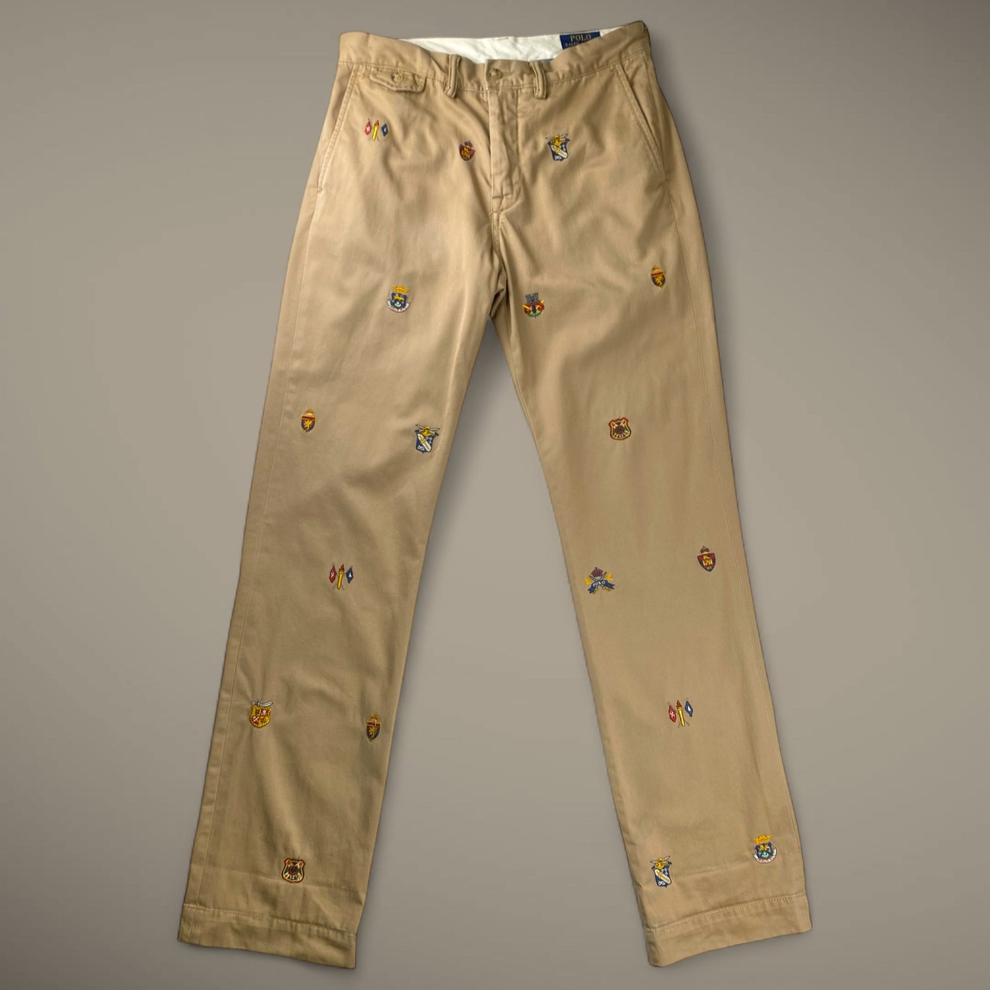 POLO RALPH LAUREN ポロラルフローレン / エンブレム刺繍 5ポケット チノ ポニー刺繍 SIZE:W29 L32