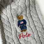 POLO RALPH LAUREN / ポロベアケーブルニットマフラー 参考定価：18,000程度
