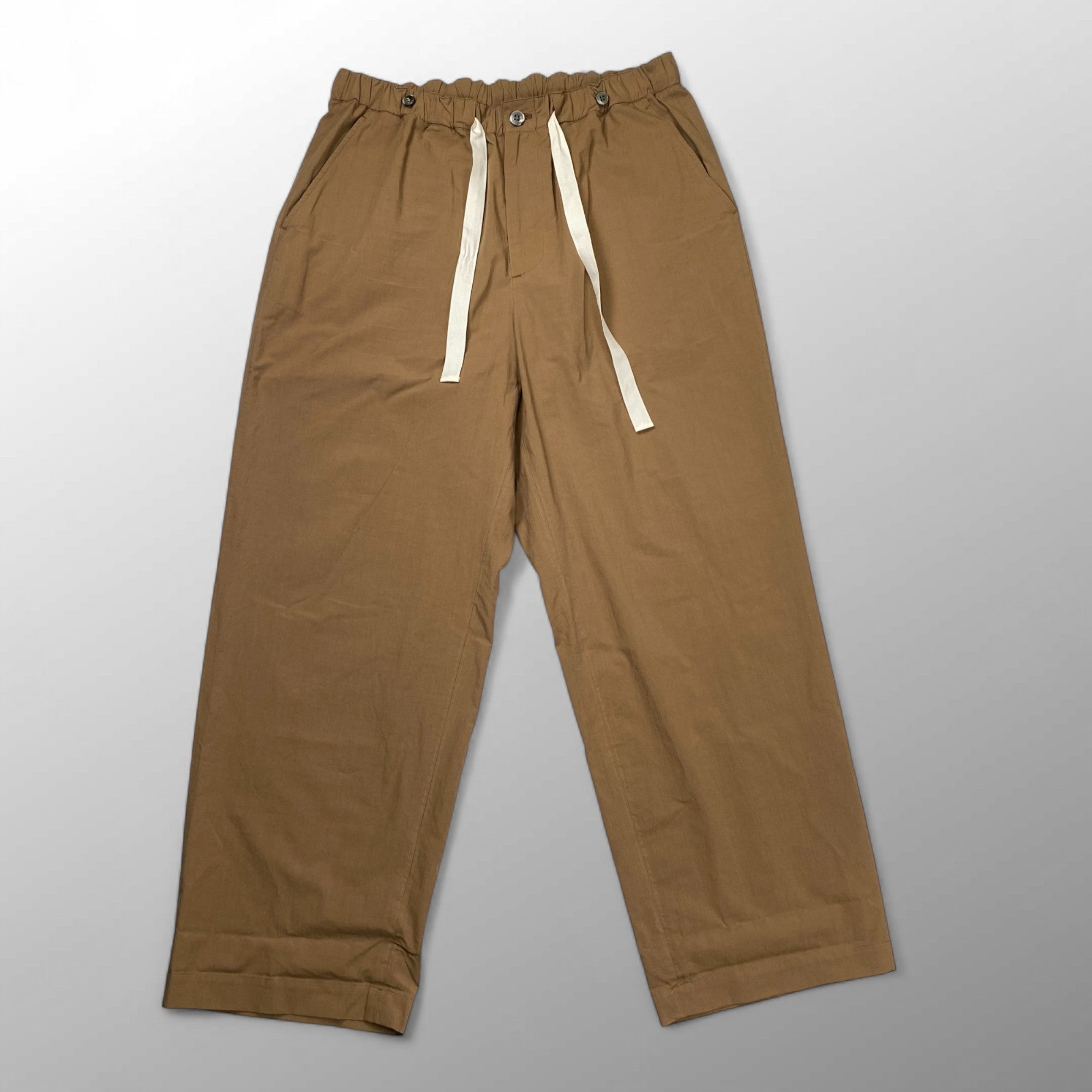 Midorikawa ミドリカワ / APRON EASY PANTS イージーパンツ 25SS ベージュブラウン 参考定価：66,000+tax
