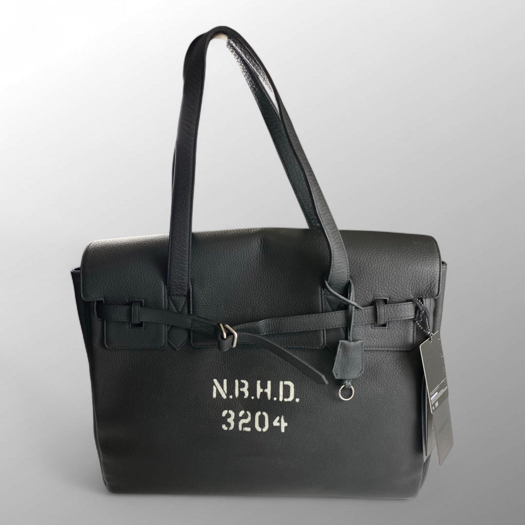 【未使用級】 NEIGHBORHOOD × PORTER / VOYAGER/L-TOTE ボヤージャー レザーバッグ バーキン型