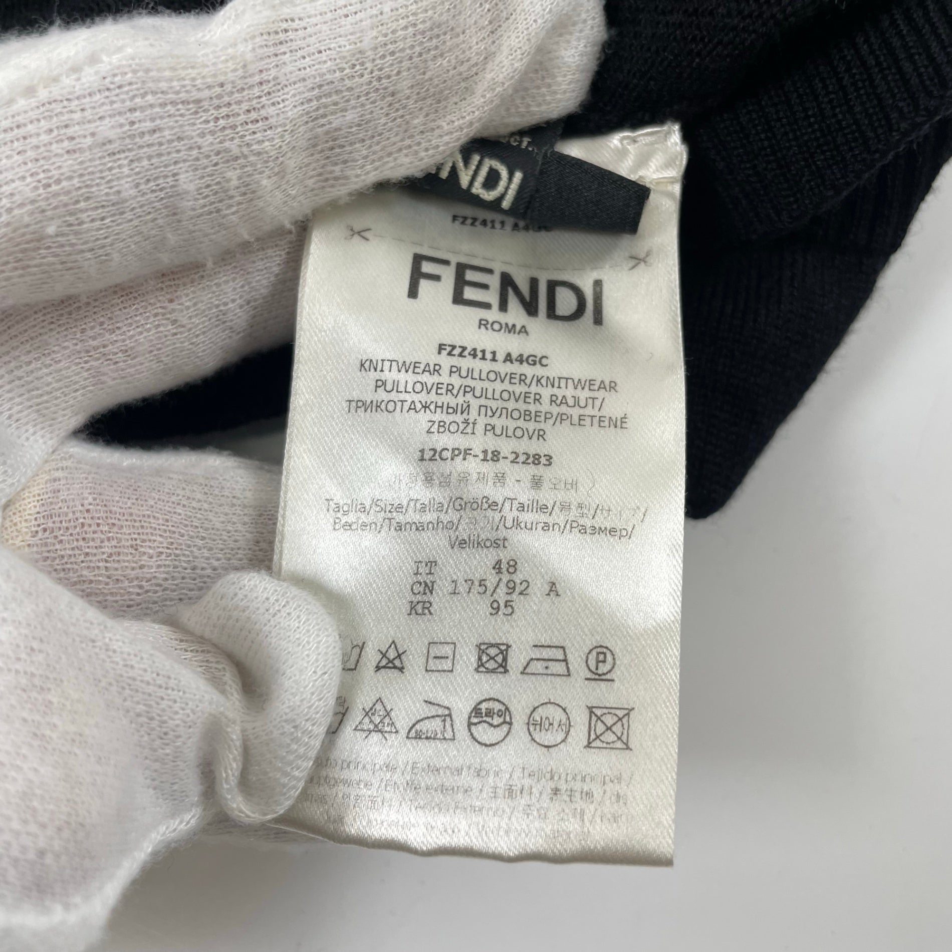 FENDI フェンディ / ズッカ柄ハイネックニット 21年 SIZE:48