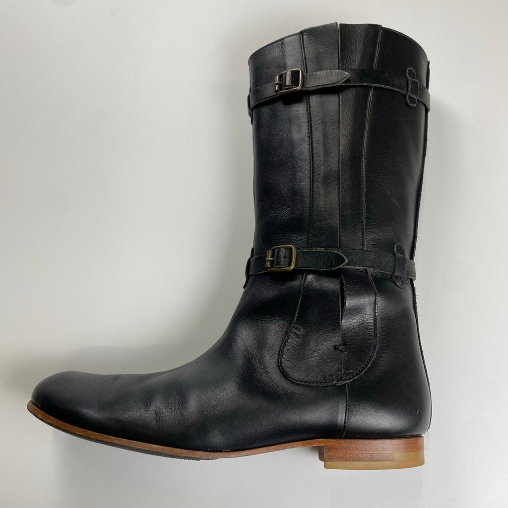 chausser ショセ / レザーエンジニアブーツ サイドゴア SIZE:23 1/2cm