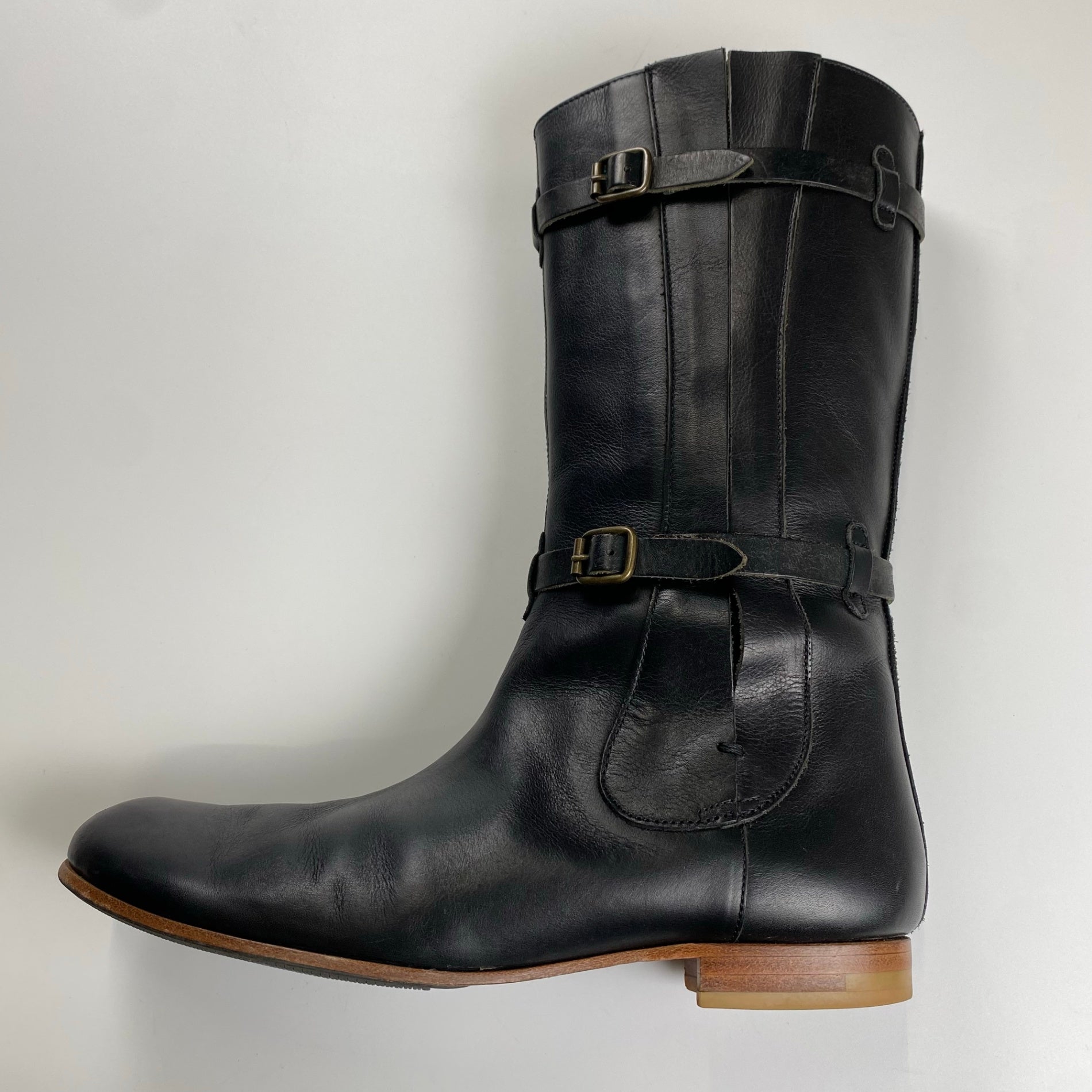 chausser ショセ / レザーエンジニアブーツ サイドゴア SIZE:23 1/2cm