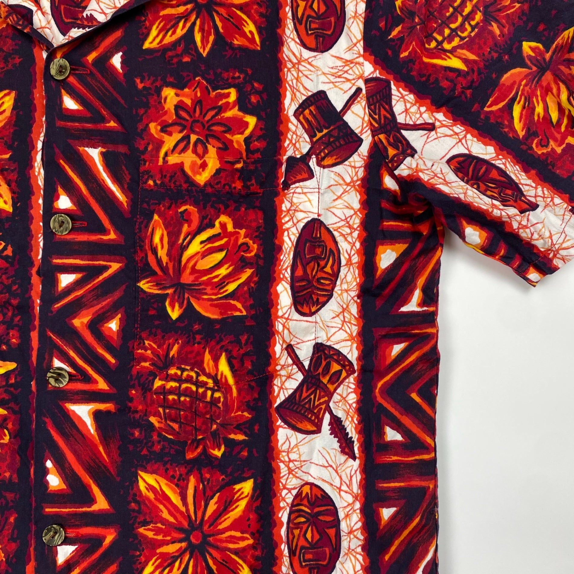 60s VINTAGE Ui-Maikai / ヴィンテージ アロハシャツ MADE IN HAWAII コットン100％ SIZE:L程度