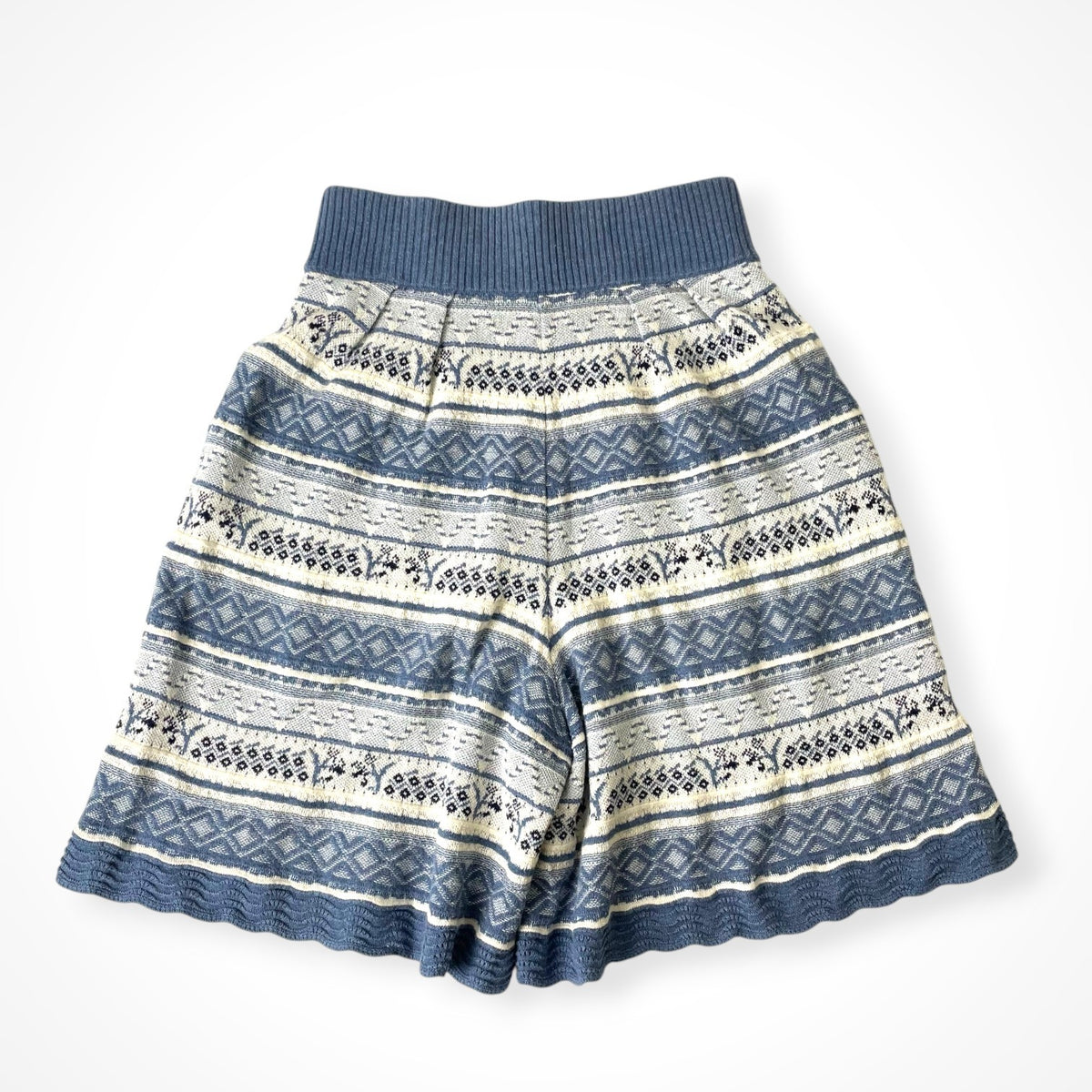 Mame Kurogouchi / Multi-Colour Jacquard Knit Shorts SIZE:1