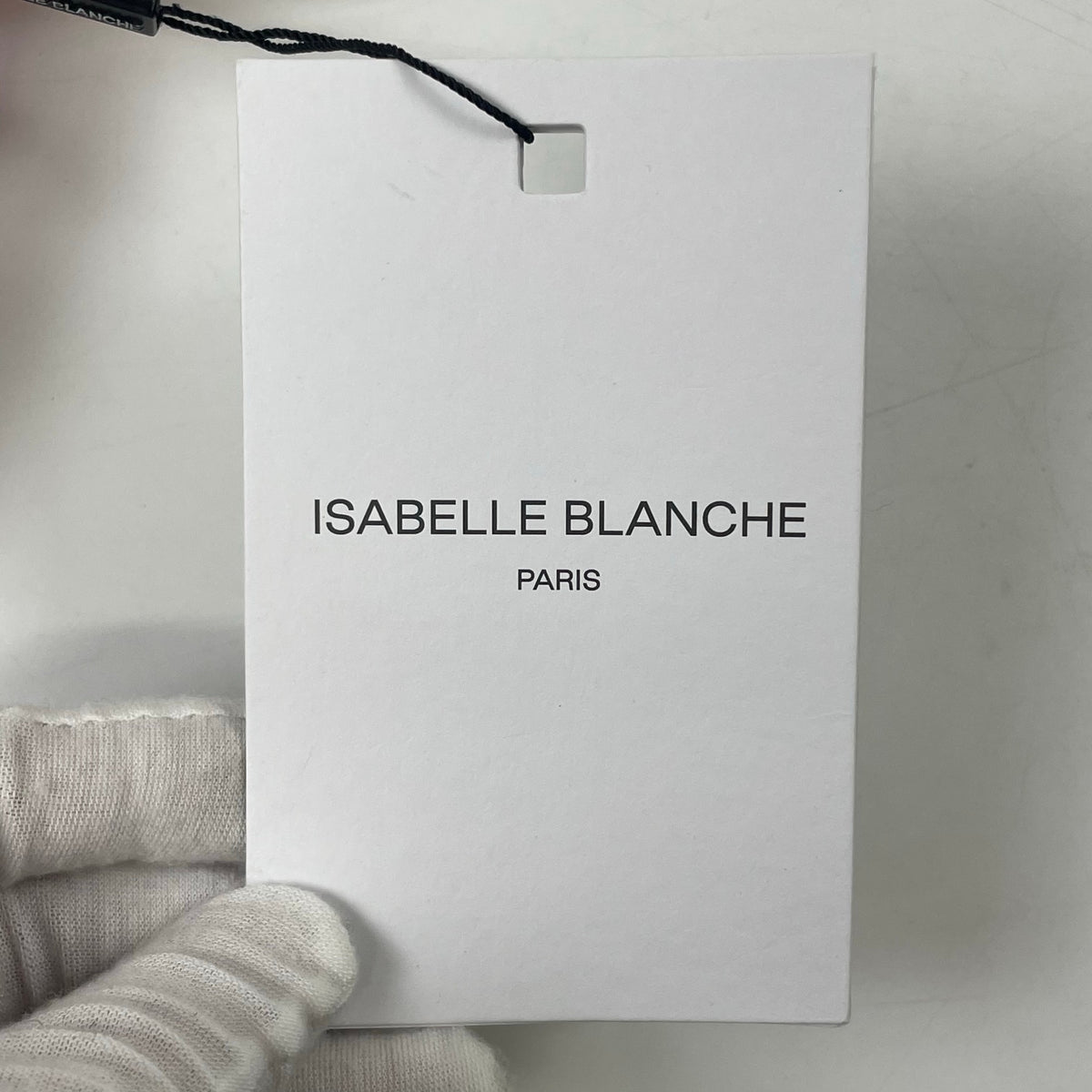 ISABELLE BLANCHE / クロシェニットポロシャツ 未使用品 参考定価：29,000+tax SIZE:XS